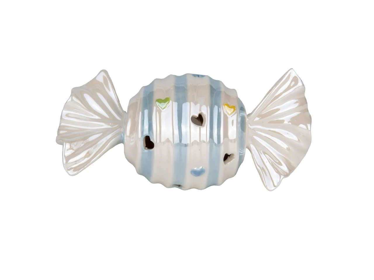 Etm Candy Caramella Baby Porcellana LED Celeste H. 15 cm