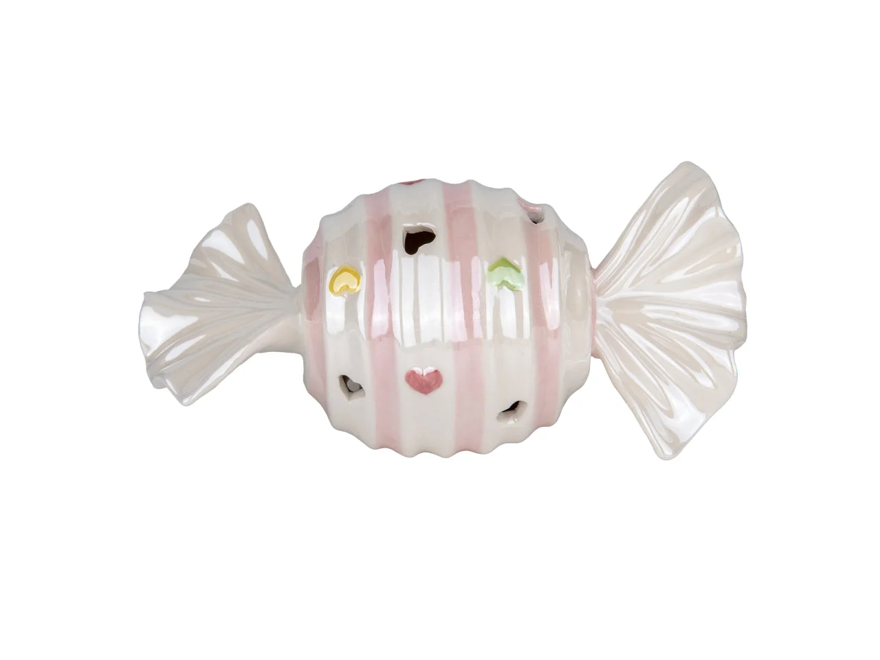Etm Candy Caramella Porcellana LED Rosa H. 15 cm