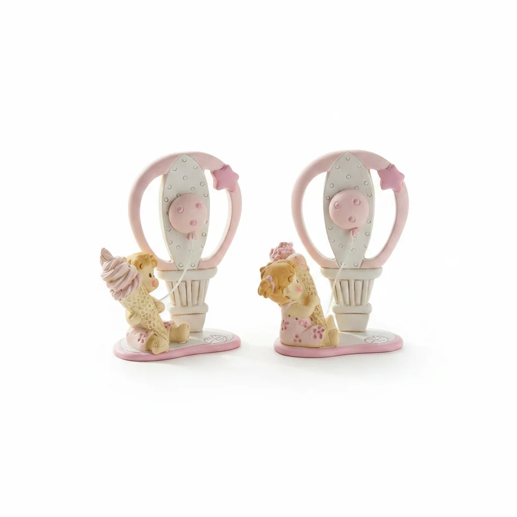 Etm Cremino Ballon Rosa Bomboniera Battesimo Nascita 8 cm