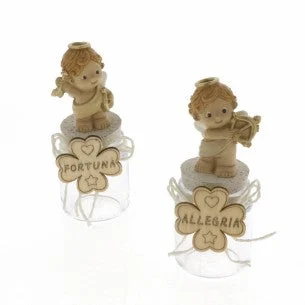 Etm Dorino Angelo Barattolo Porta Confetti Vetro Resina 11 cm