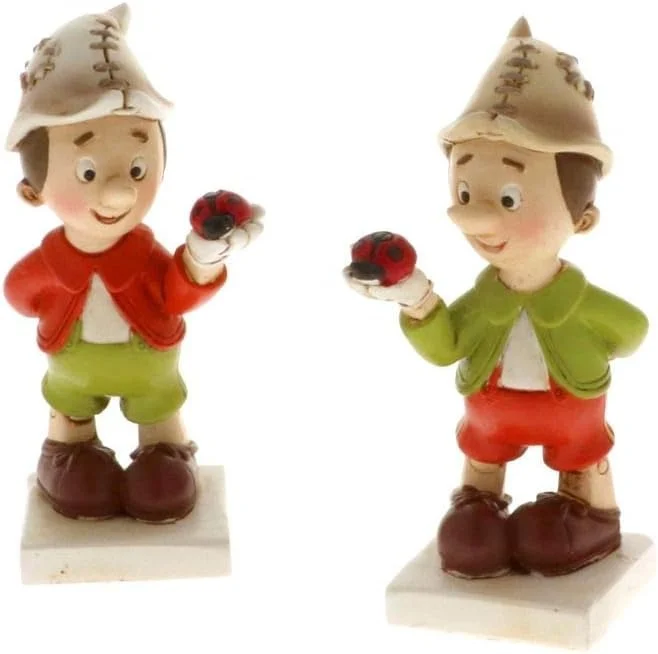 Etm Geppino Pinocchio Bomboniera Statuina 9 cm