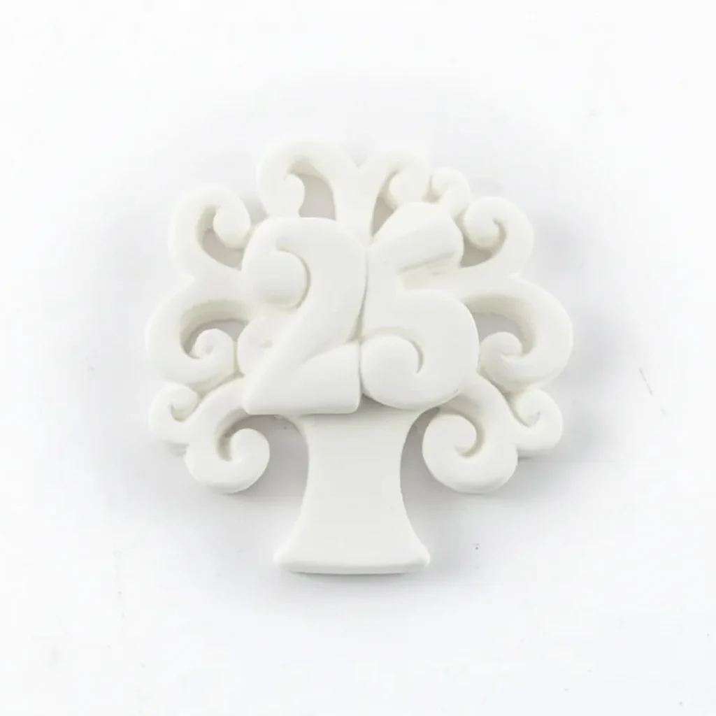 Etm Gesso Albero della Vita 25° Anniversario 4 cm 12 pz