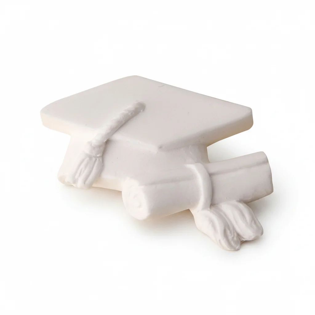 Etm Gesso Tocco Laurea Bianco 4 cm 12 pz