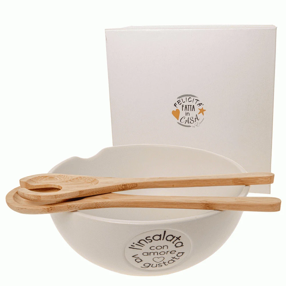 Etm Insalatiera Friends ø 25 cm H.11 cm con Scatola