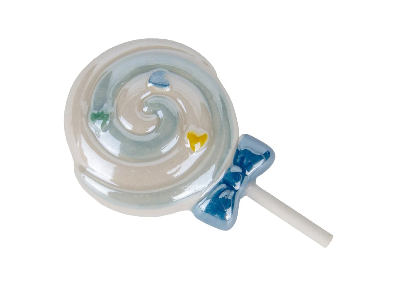 Etm Lollipop Magnete Lecca-Lecca Celeste PVC 8 cm