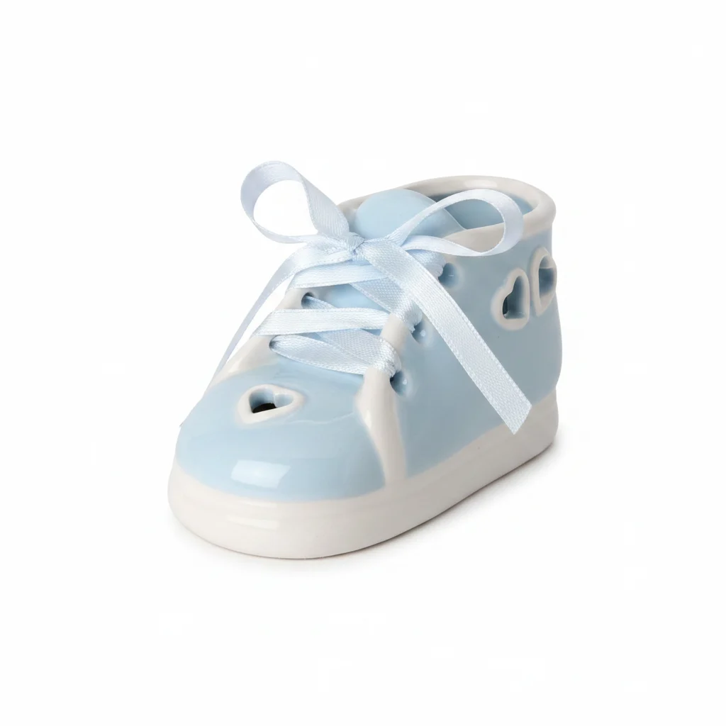 Etm Scarpina Baby Cielo Bomboniera Nascita 10 cm