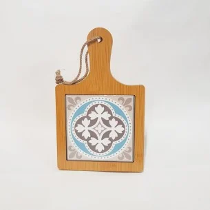 Etm Tagliere Ragusa Legno Ceramica 20×12 cm