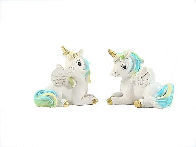 Etm Unicorno Pegaso Cielo Resina 5 cm – Conf. 12 pz