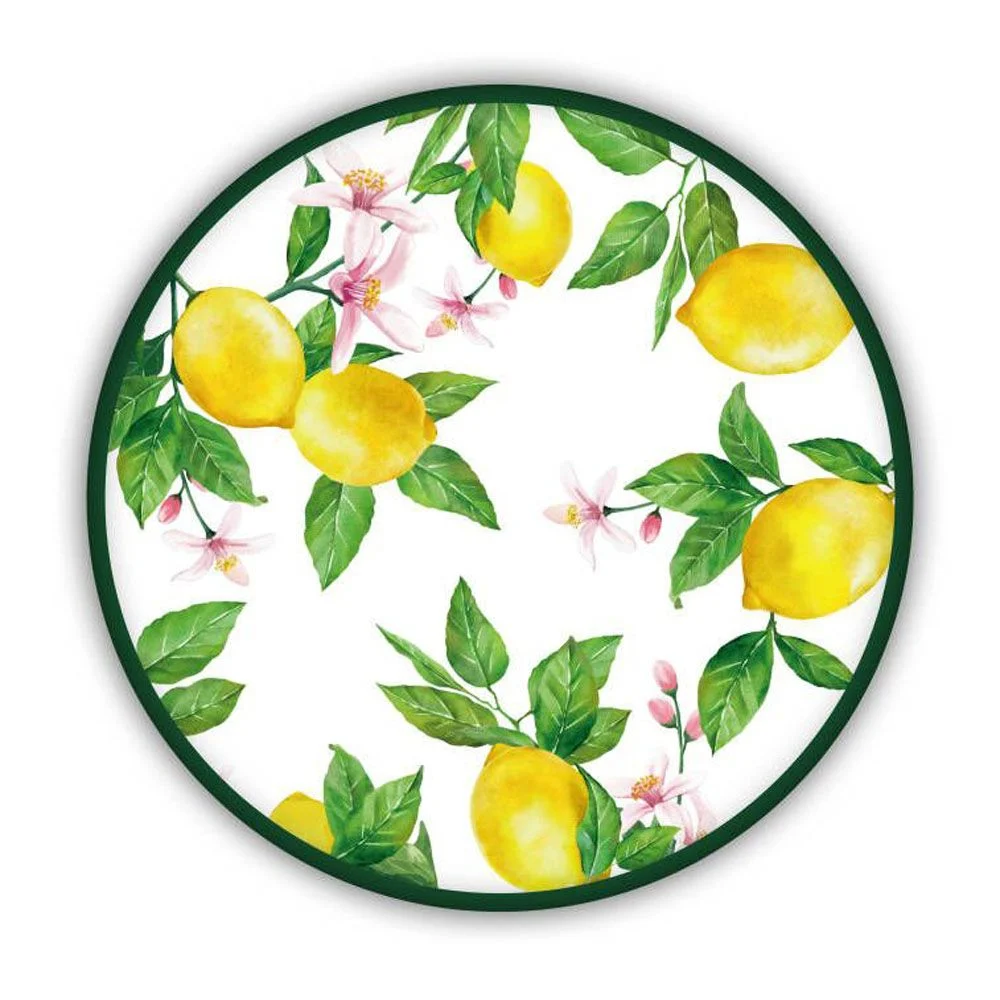 Fade Piatto Rotondo Jaffa D 35,5 Cm in Melamina – Vassoio Grande Resistente per Tavola e Cucina
