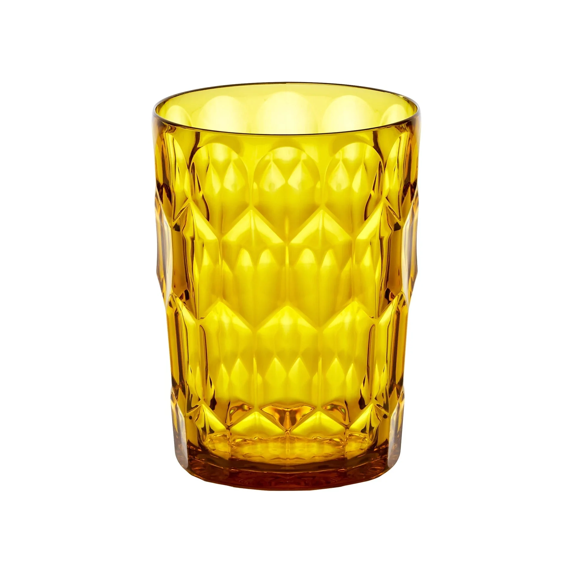 GUZZINI Bicchiere Alto Decoro 3 Vanity Bio-Based Giallo