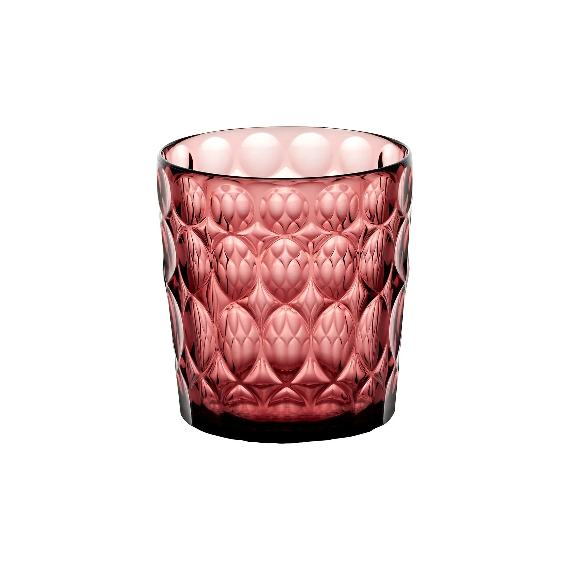 GUZZINI Bicchiere Basso Decoro 2 Vanity Bio-Based D 8,5 Cm 360 Cc Rosso