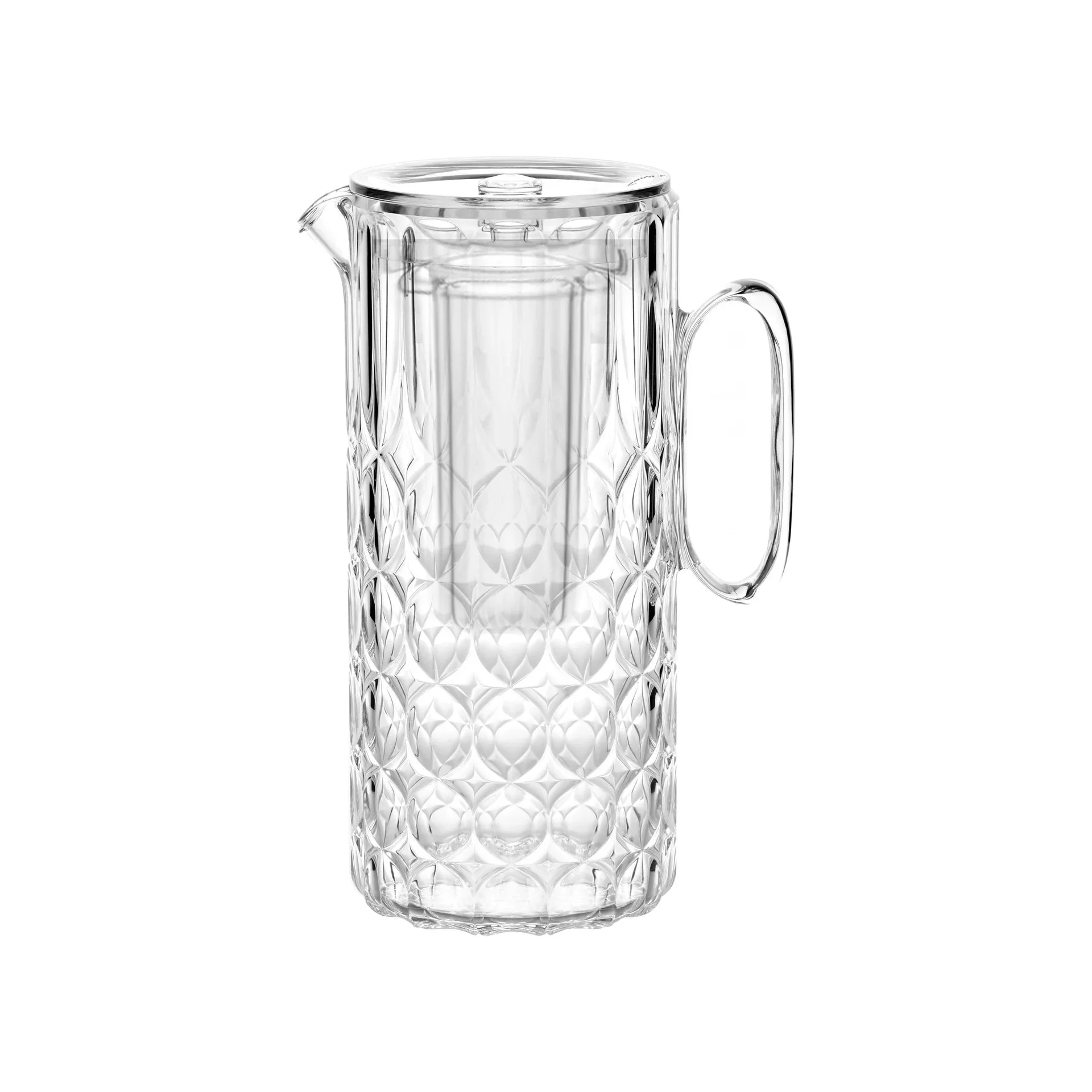 GUZZINI Caraffa Vanity con Bulbo Refrigerante in Cristallo Acrilico Trasparente – Caraffa Elegante per Bevande Fresche