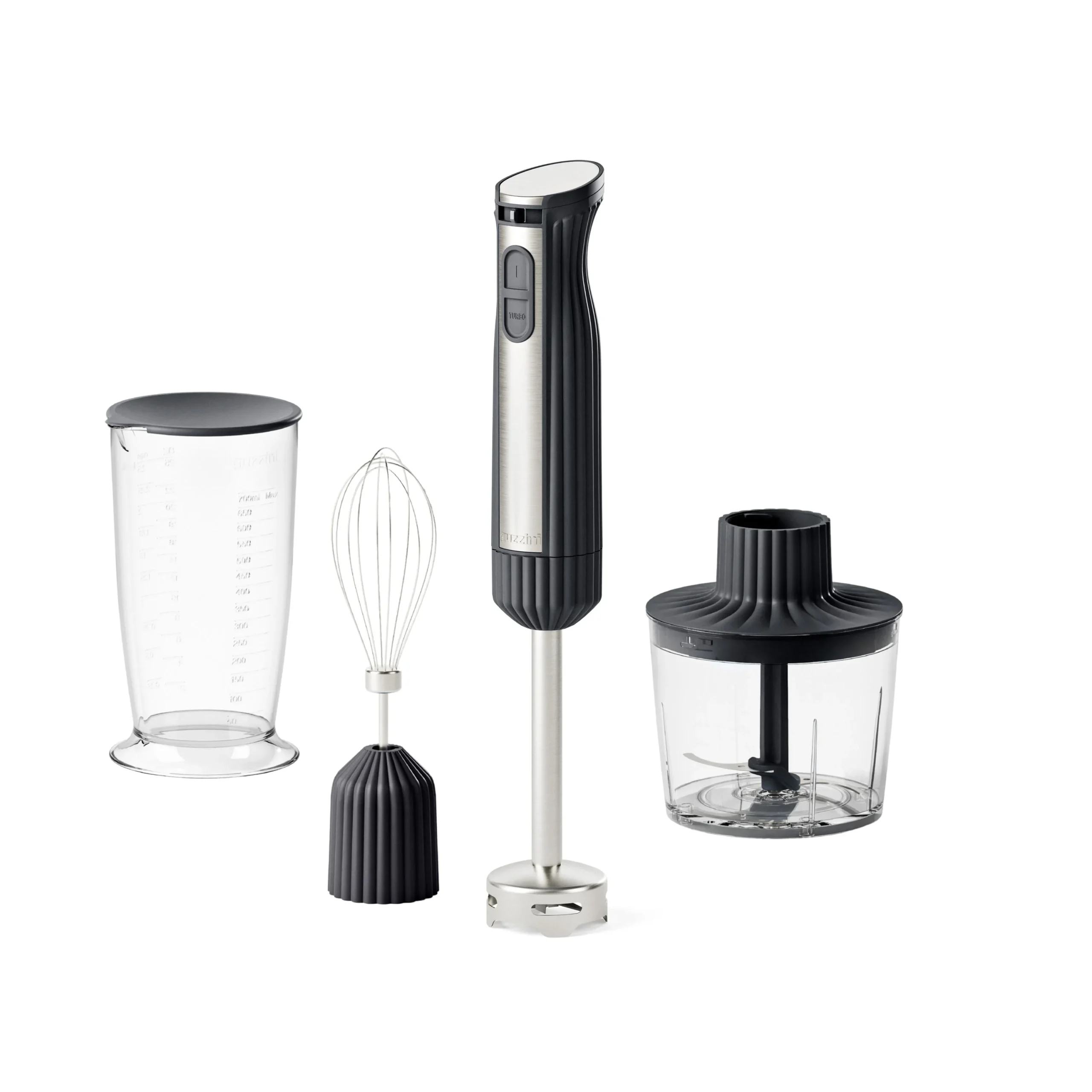 GUZZINI Frullatore a Immersione con Accessori Sous Chef Antracite – Mixer a Immersione Design Moderno per Cucina