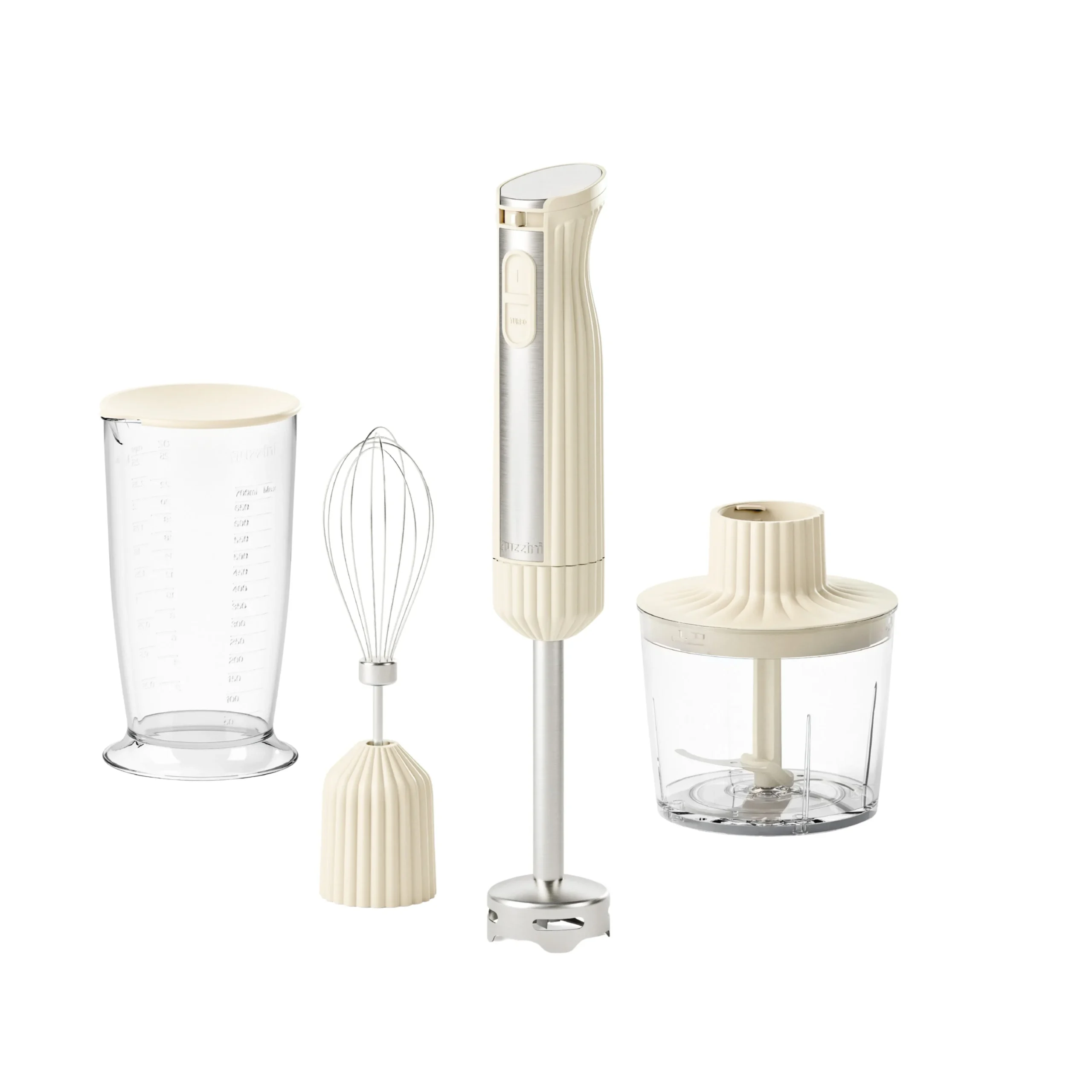 GUZZINI Frullatore a Immersione con Accessori Sous Chef Crema – Mixer a Immersione Design Moderno per Cucina