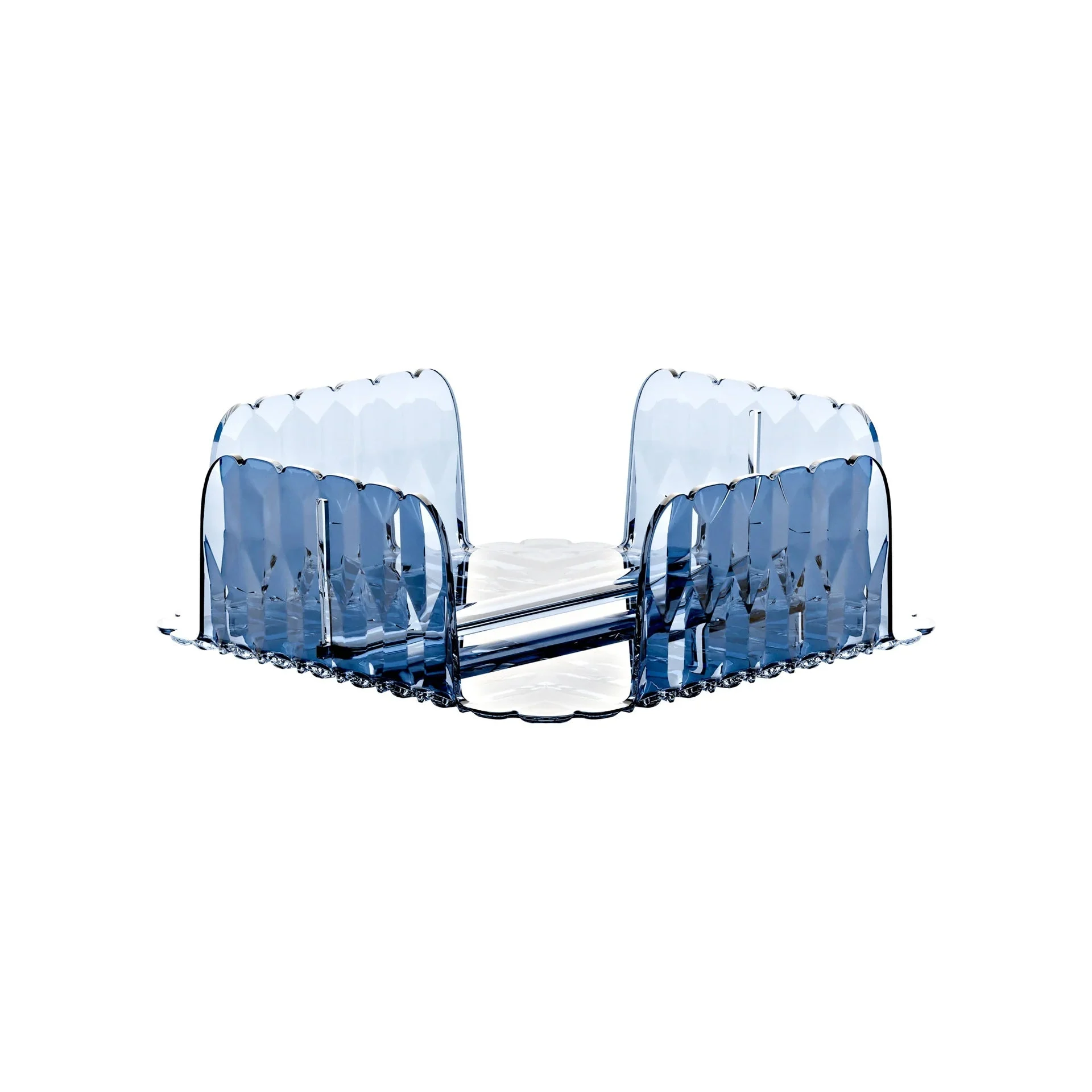 GUZZINI Portatovaglioli Orizzontale Vanity Bio-Based 20 x 20 Cm Blu