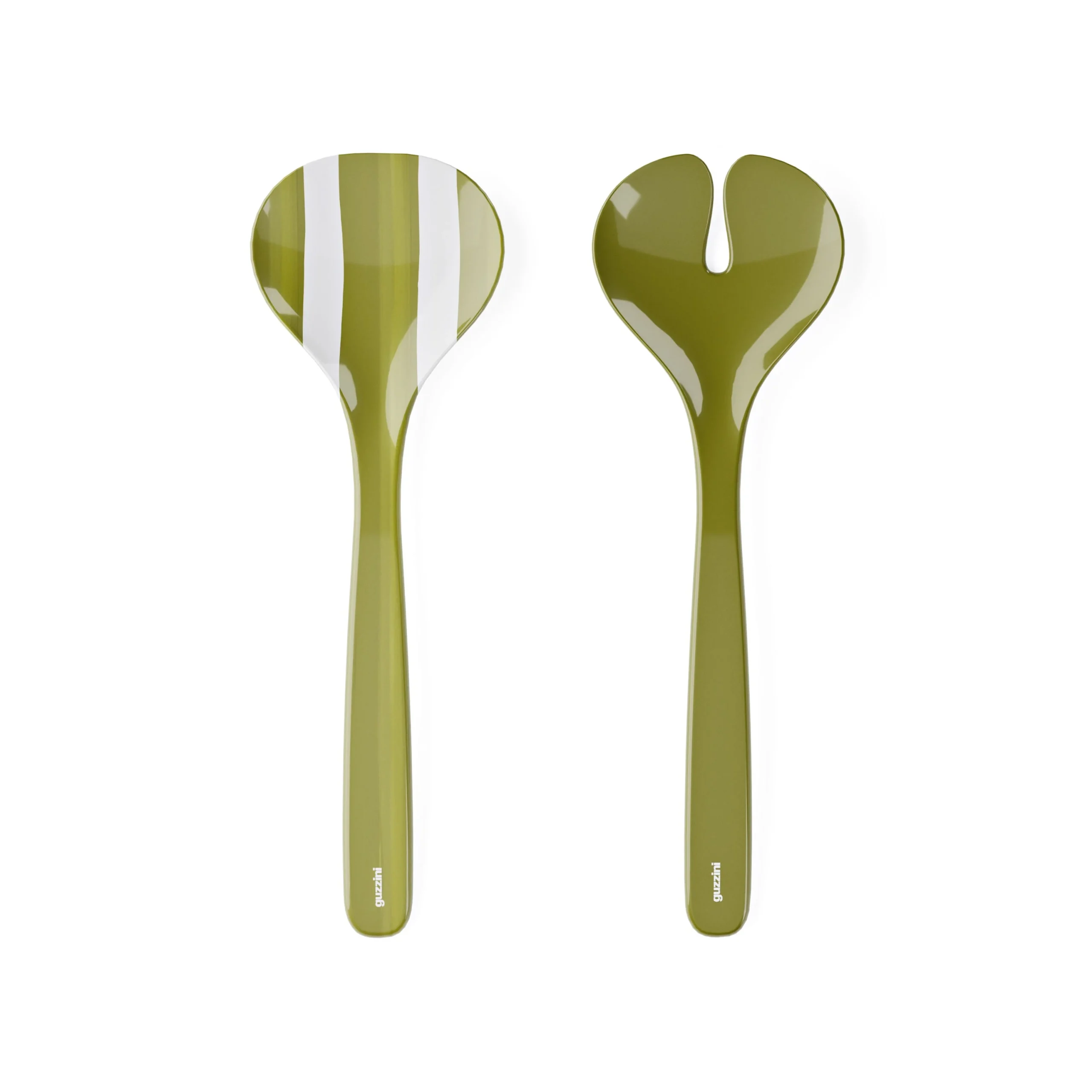 GUZZINI Posate Insalata Riviera Melamina 29,8  Cm Bianco Verde