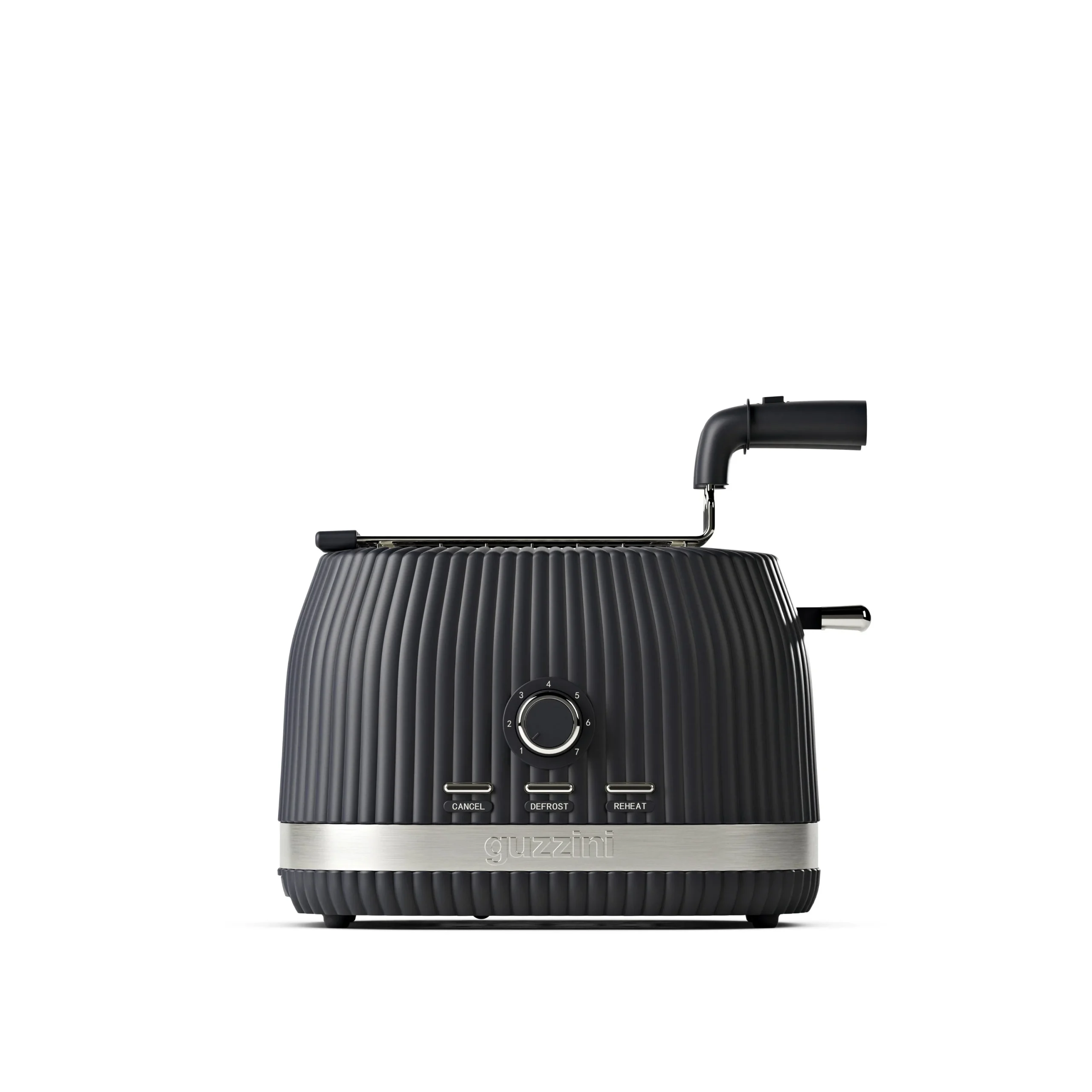 GUZZINI Tostapane con Pinze Richiudibili Sous Chef Antracite – Tostapane Design Pratico per Cucina