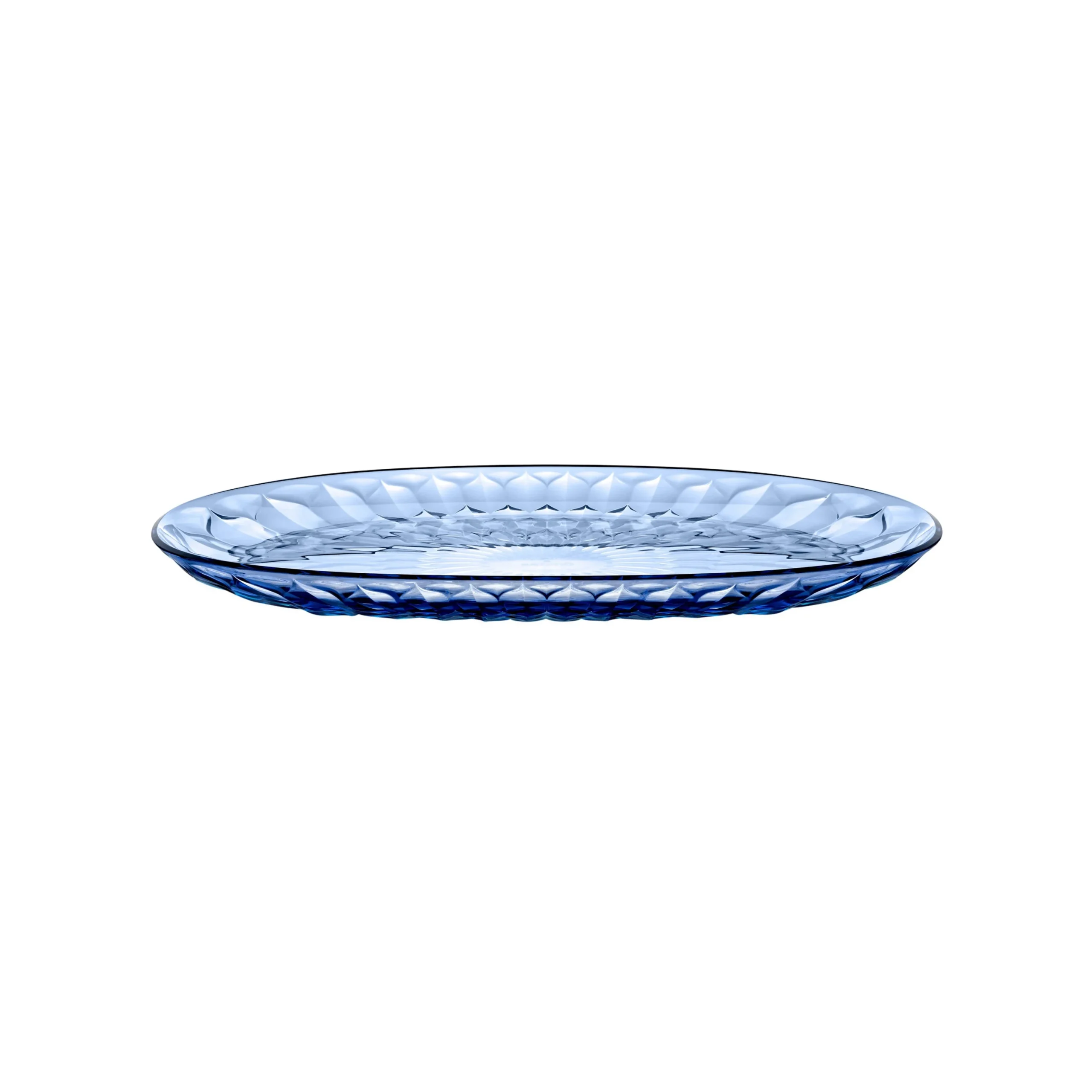GUZZINI Vassoio Tondo Ovale Vanity Bio-Based D 36 Cm Blu