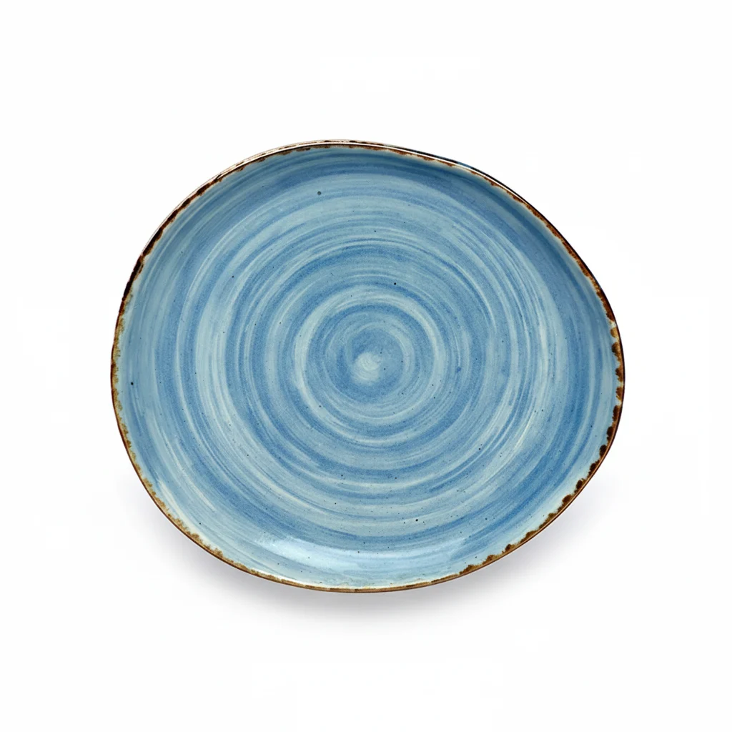 Kaleidos Zenzero Piatto Multiuso Azzurro Anice Gres 22×20 cm