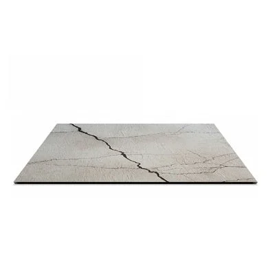 L'Arcolaio Piano HPL 70x70 White Moon Geo Bianco 10mm Made in Italy