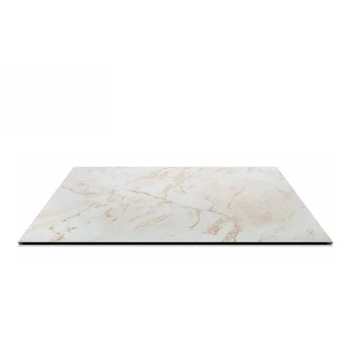 L'Arcolaio Piano HPL 80x80 Calacatta Marmo Bianco 10mm Made in Italy