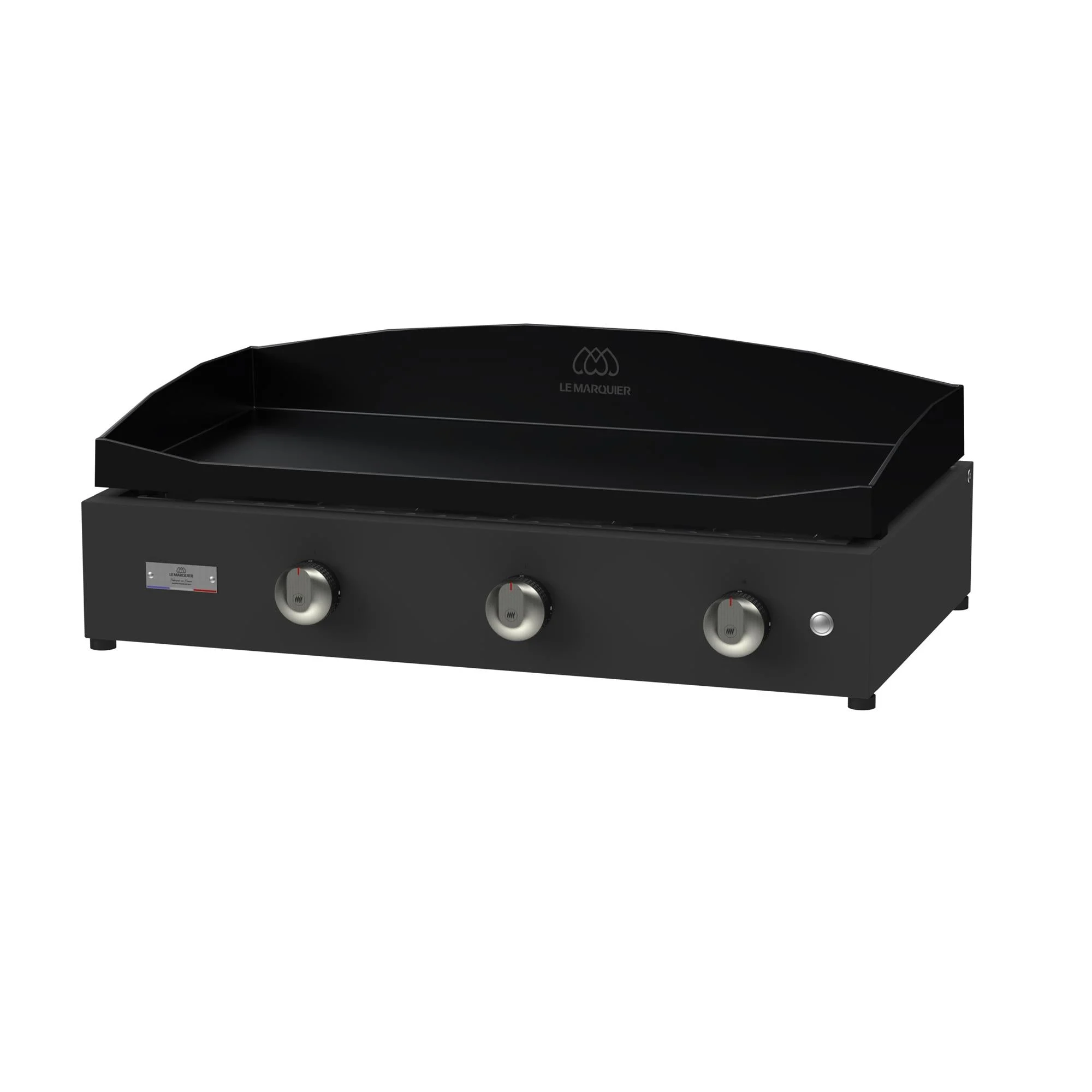 Le Marquier Pure 375 Noire Plancha Gas Ghisa 75 cm Nero - Barbecue a piastra