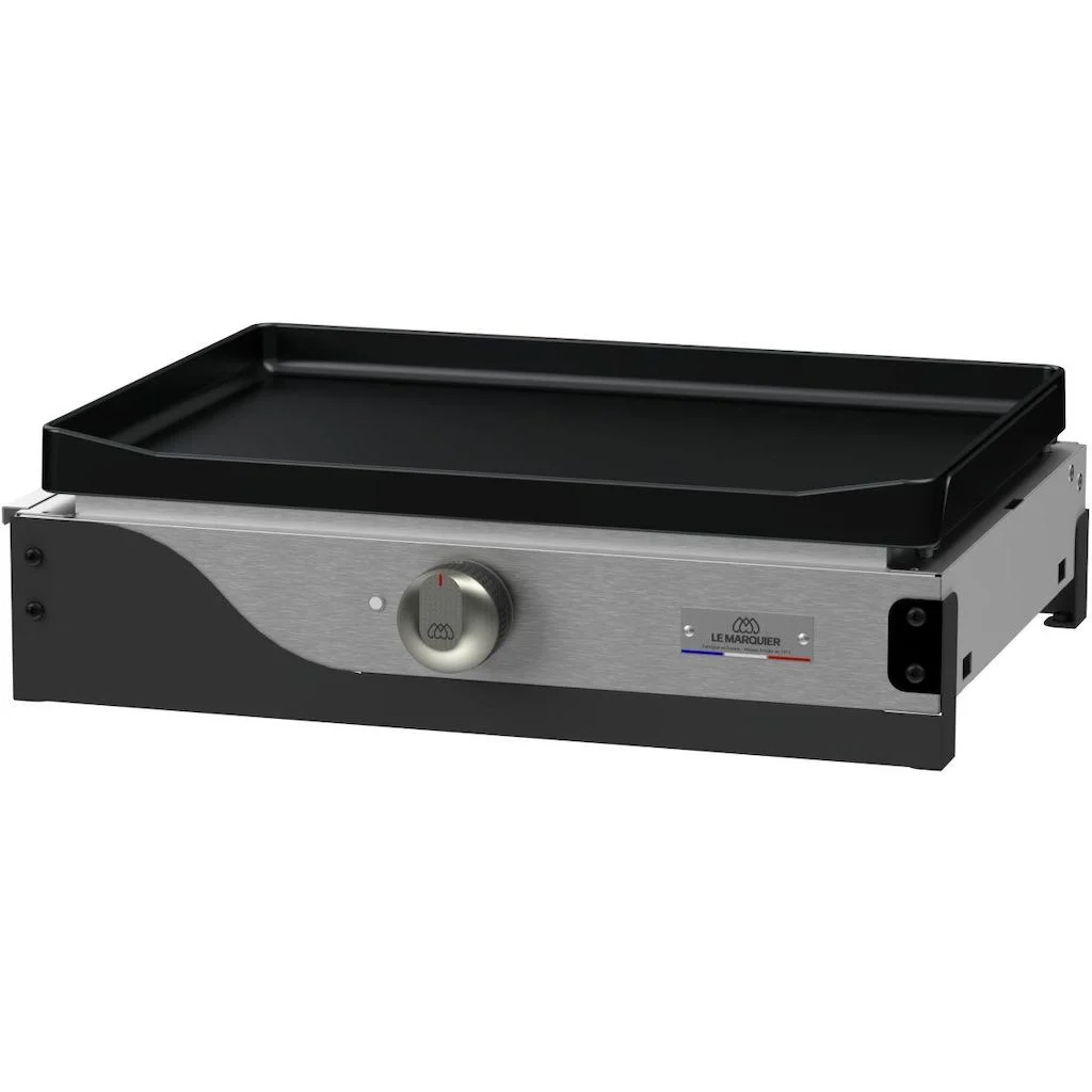 Le Marquier Plancha Elettrica La Petite Française 150 Duo in Acciaio – Barbecue a piastra