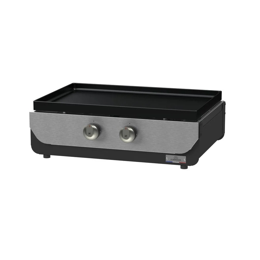Le Marquier Plancha Original a Gas 260 Acciaio Duo Nero - Barbecue a piastra