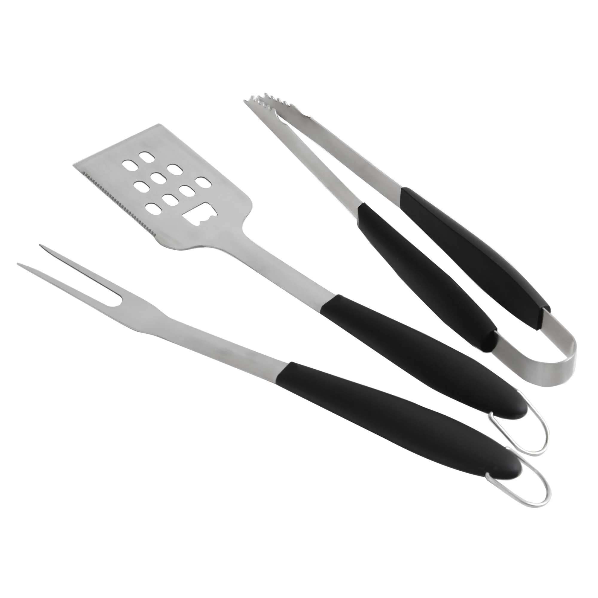 Le Marquier Set 3 Utensili in Acciaio Inox – Set Attrezzi Cucina Professionali per Plancha e BBQ