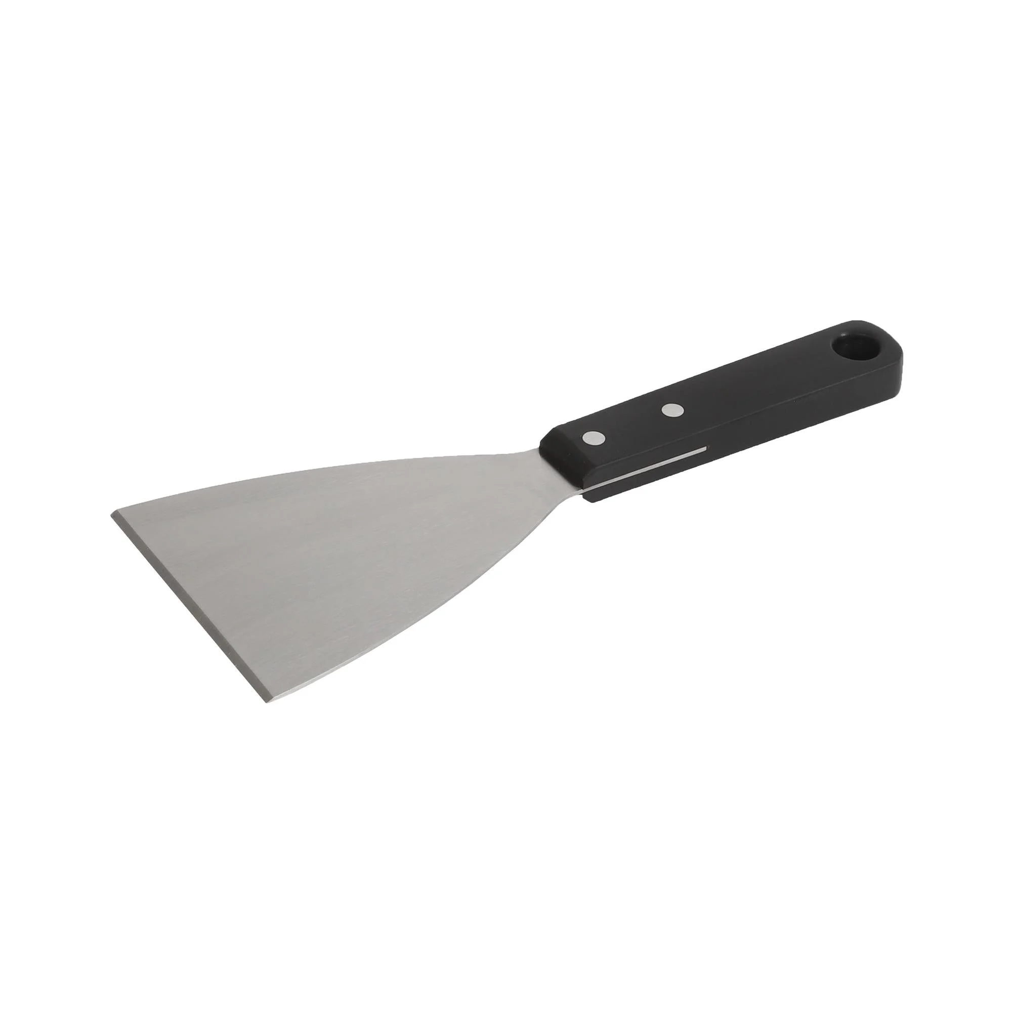 Le Marquier Spatola Triangolare in Acciaio Inox – Spatola Diritta Professionale per Cucina e Plancha