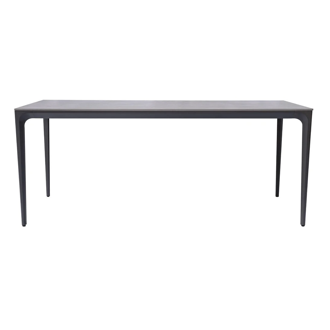 Moia Greenwood Alghero Tavolo Outdoor Antracite Gres Grigio 180×90 cm