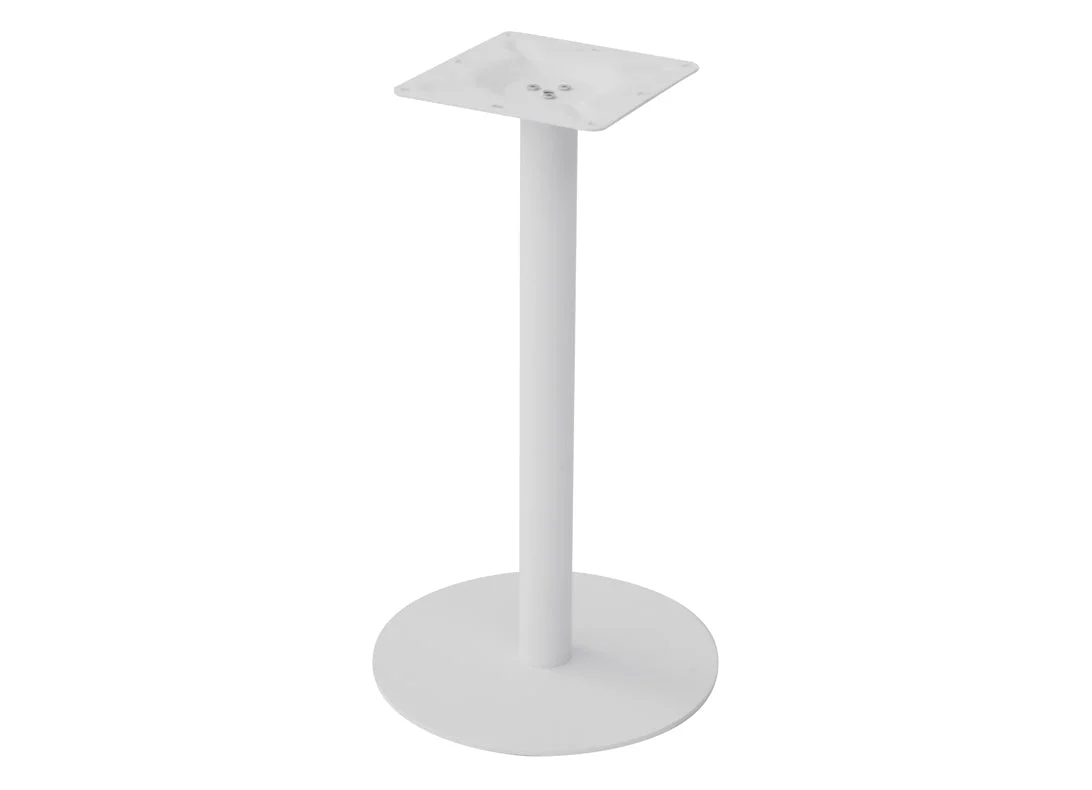 Moia Greenwood Basamento Tavolo Tondo Acciaio Bianco Ø 40 cm 9,5 kg