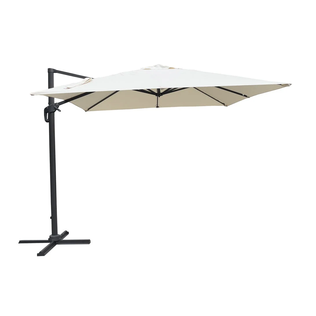 Moia Greenwood Colorado Ombrellone Antracite Ecrù Poliestere 3×4 m