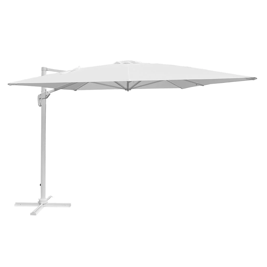 Moia Greenwood Ombrellone Colorado Bianco Alluminio 3×4 m