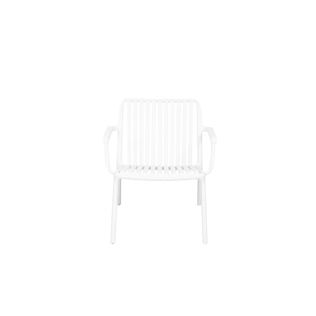 Moia Greenwood Poltrona Valencia Bianca Polipropilene 67×73 cm
