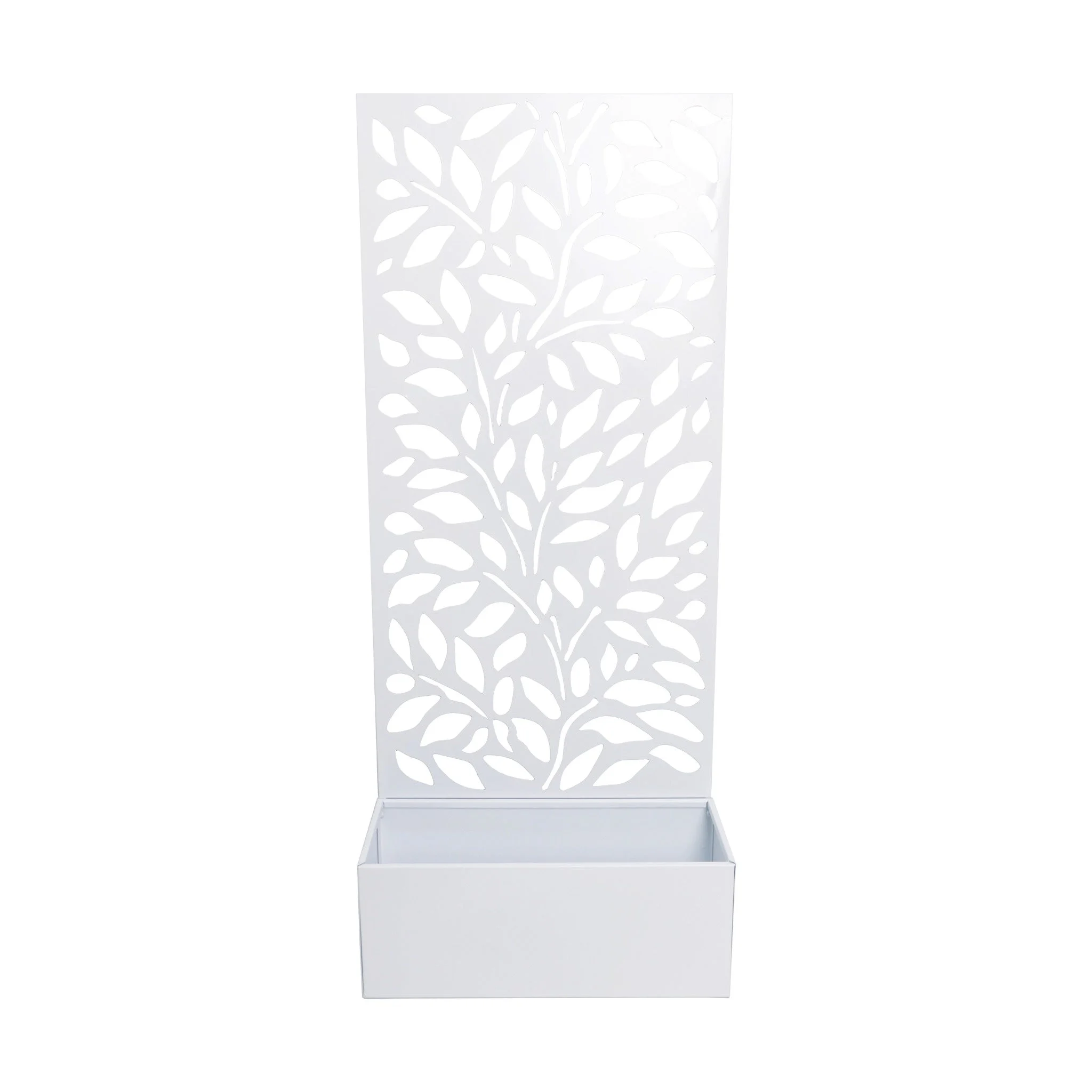 Ad Trend Fioriera Ferro Bianca 50×22 cm H 120 cm