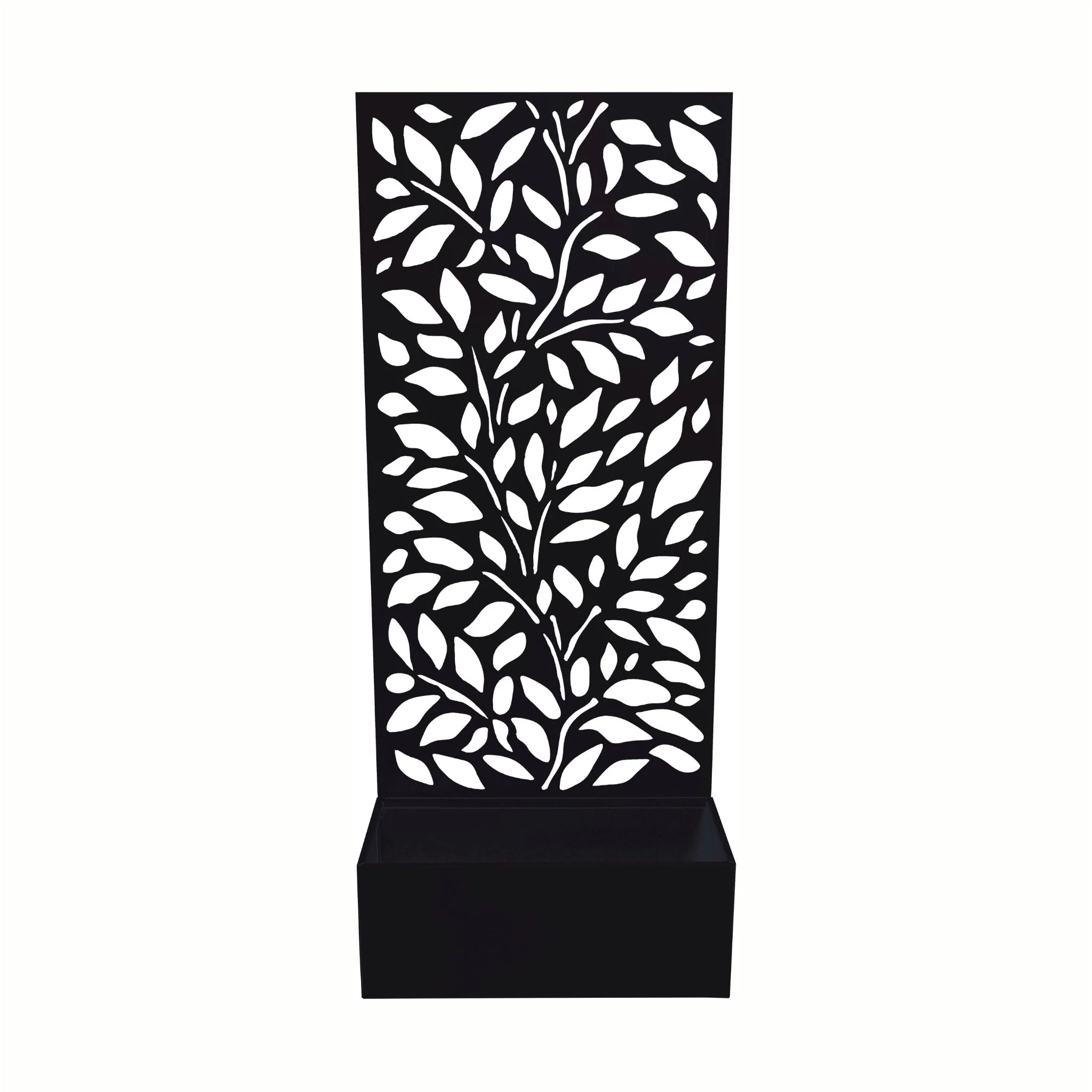 Ad Trend Fioriera Ferro Nera 50×22 cm H 120 cm