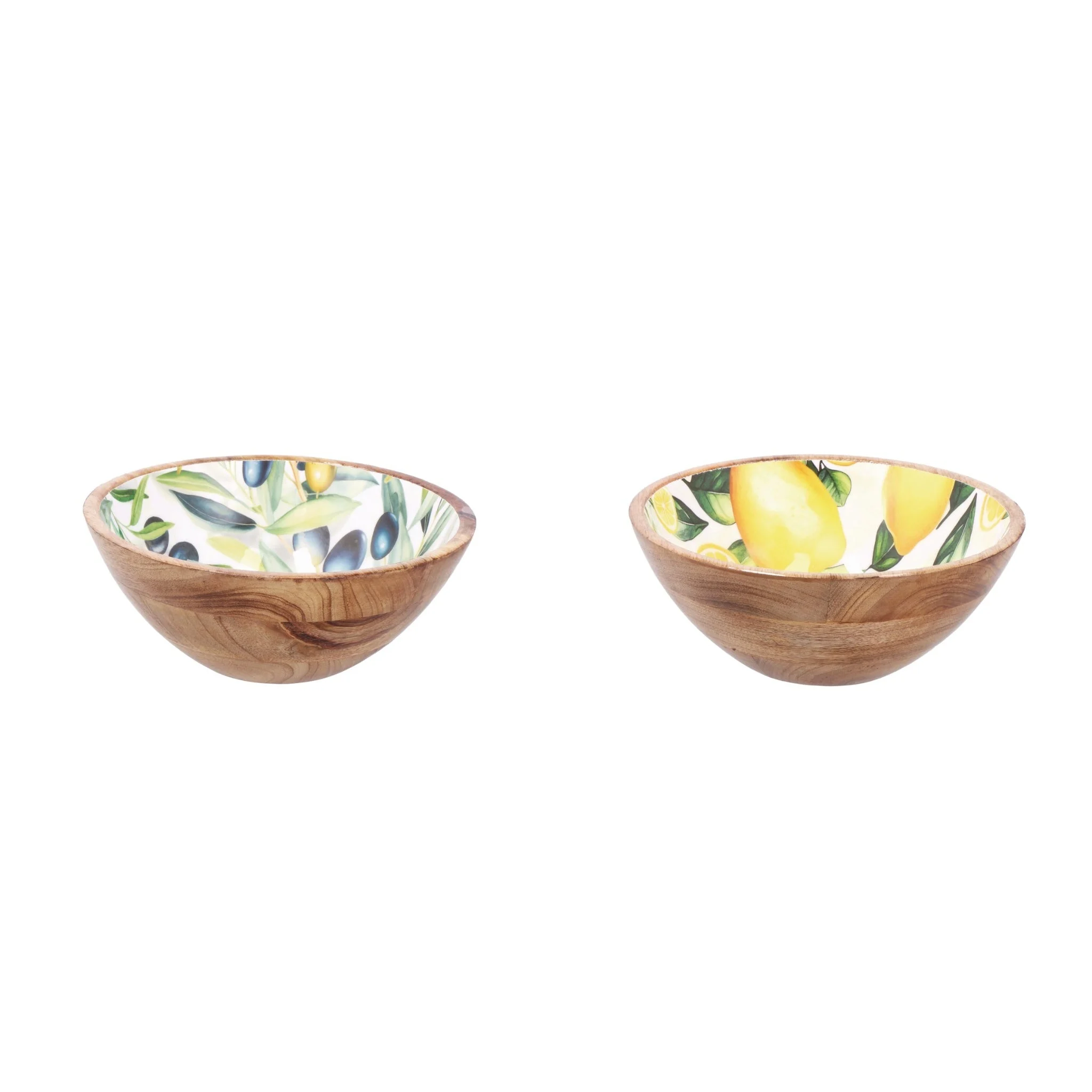 Ad Trend Ciotola in Legno “Yari” D 25 Cm H 10 Cm Ass. – Insalatiera Naturale Design Moderno 1 Pz
