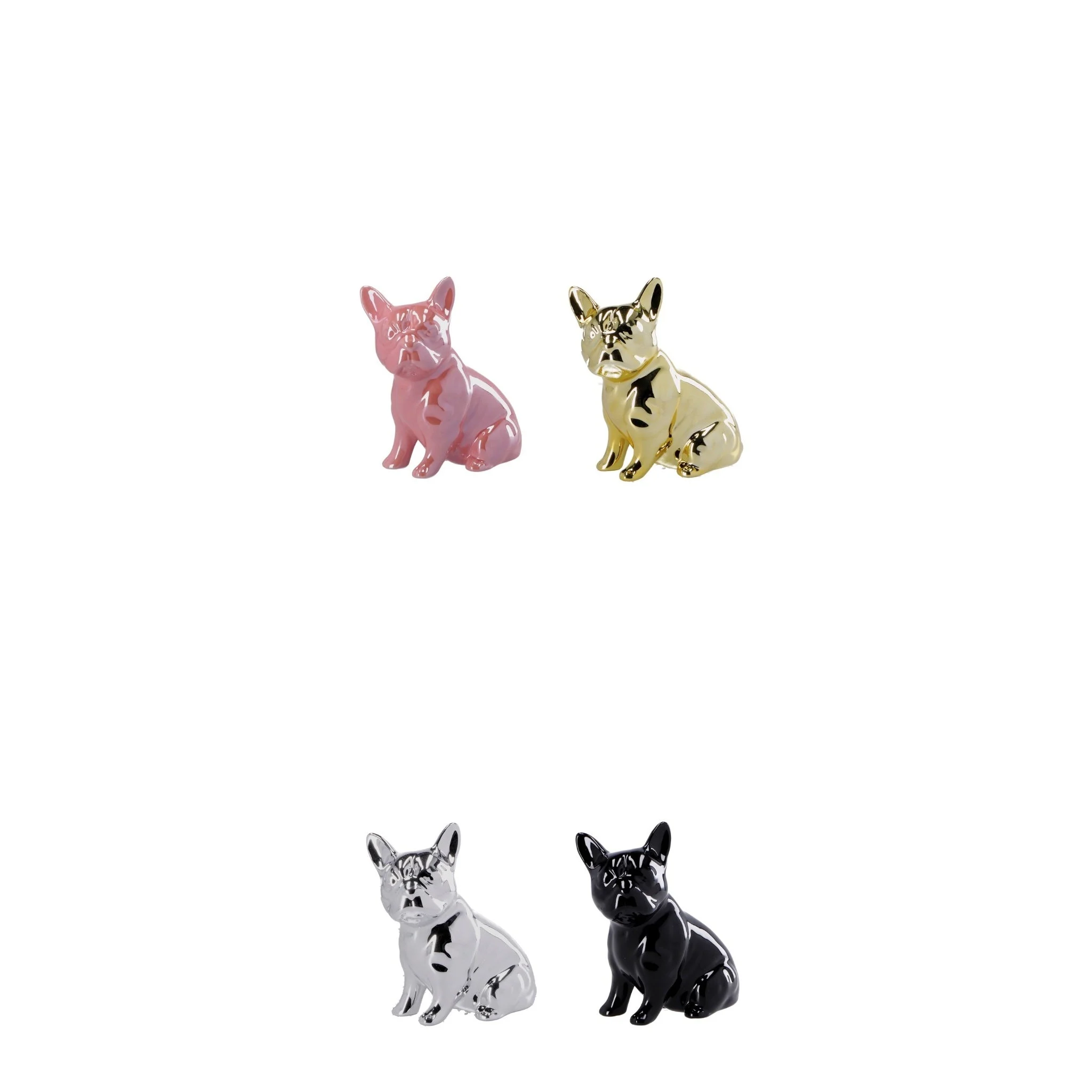 Ad Trend Decorazione Cane in Ceramica Ass. 14 x 7 Cm H 15,5 Cm Multicolor 1 Pz