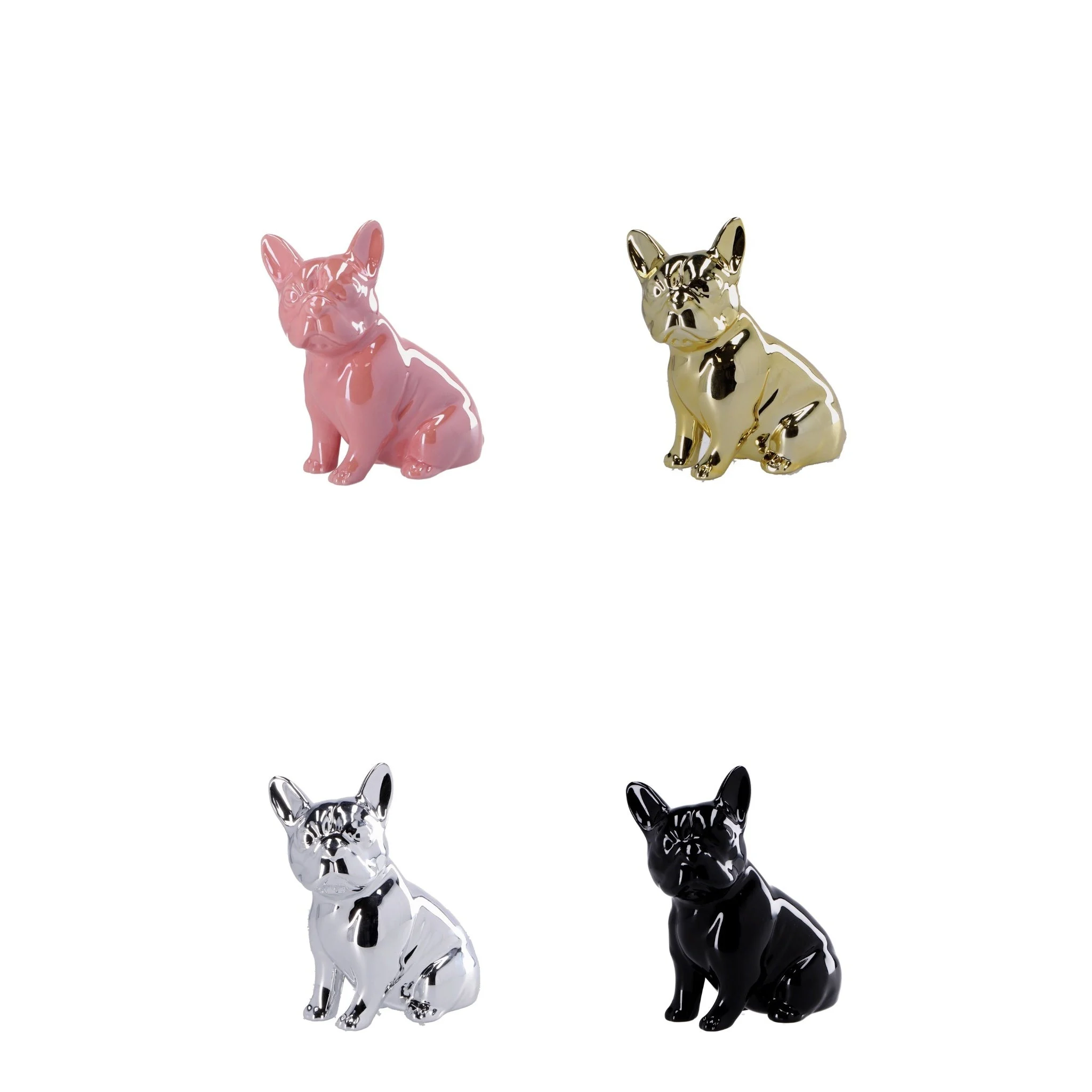 Ad Trend Decorazione Cane in Ceramica Ass. 18 x 9,5 Cm H 20 Cm Multicolor 1 Pz