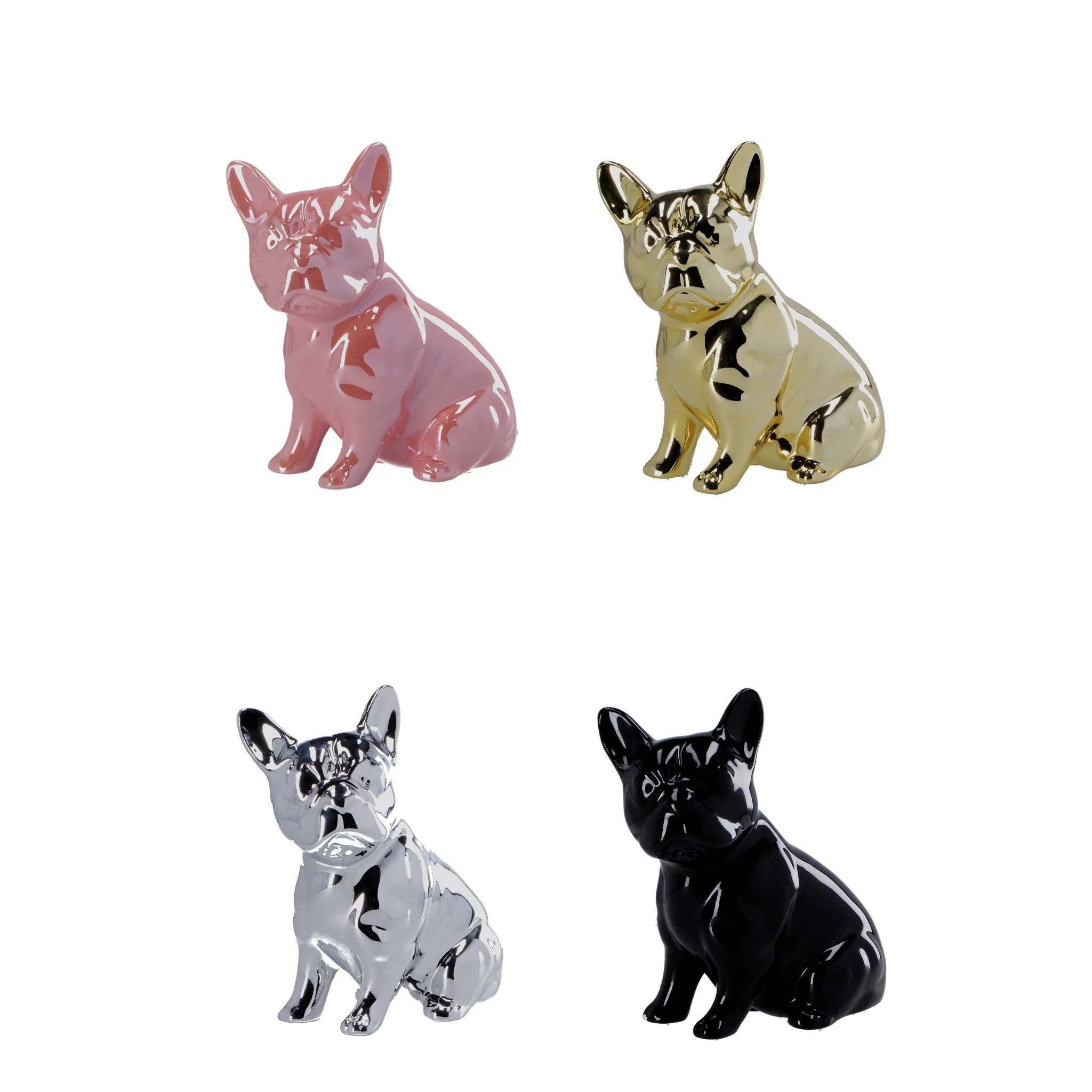 Ad Trend Decorazione Cane in Ceramica Ass. 22 x 12 Cm H 27 Cm Multicolor 1 Pz