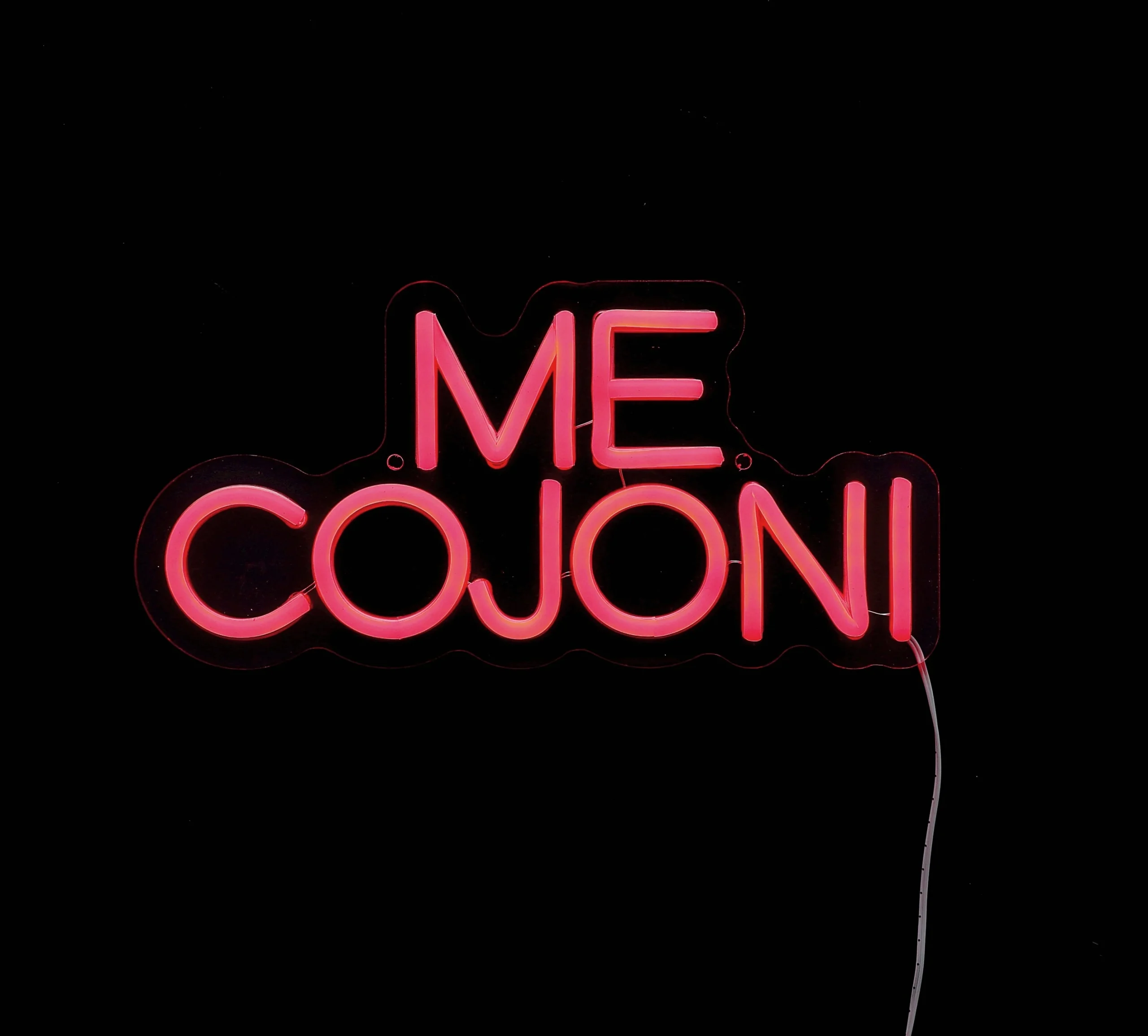 Ad Trend Insegna Neon LED "Me Cojoni" 30 x 15 Cm Decorazione Luminosa da Parete