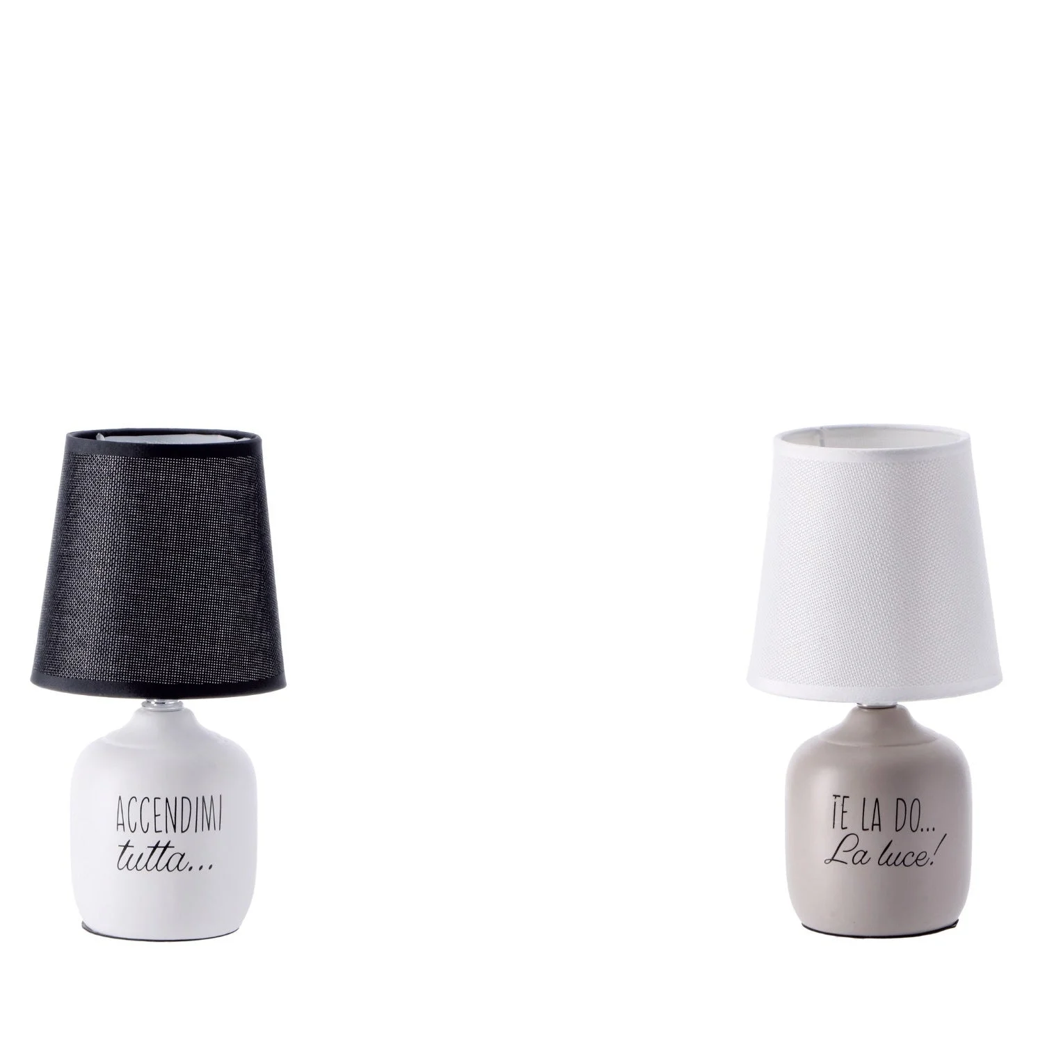 Ad Trend Lampada da Tavolo Ceramica Trey Ass. D 13 Cm H 26 Cm – Lampada Decorativa Moderna per Interni 1 Pz