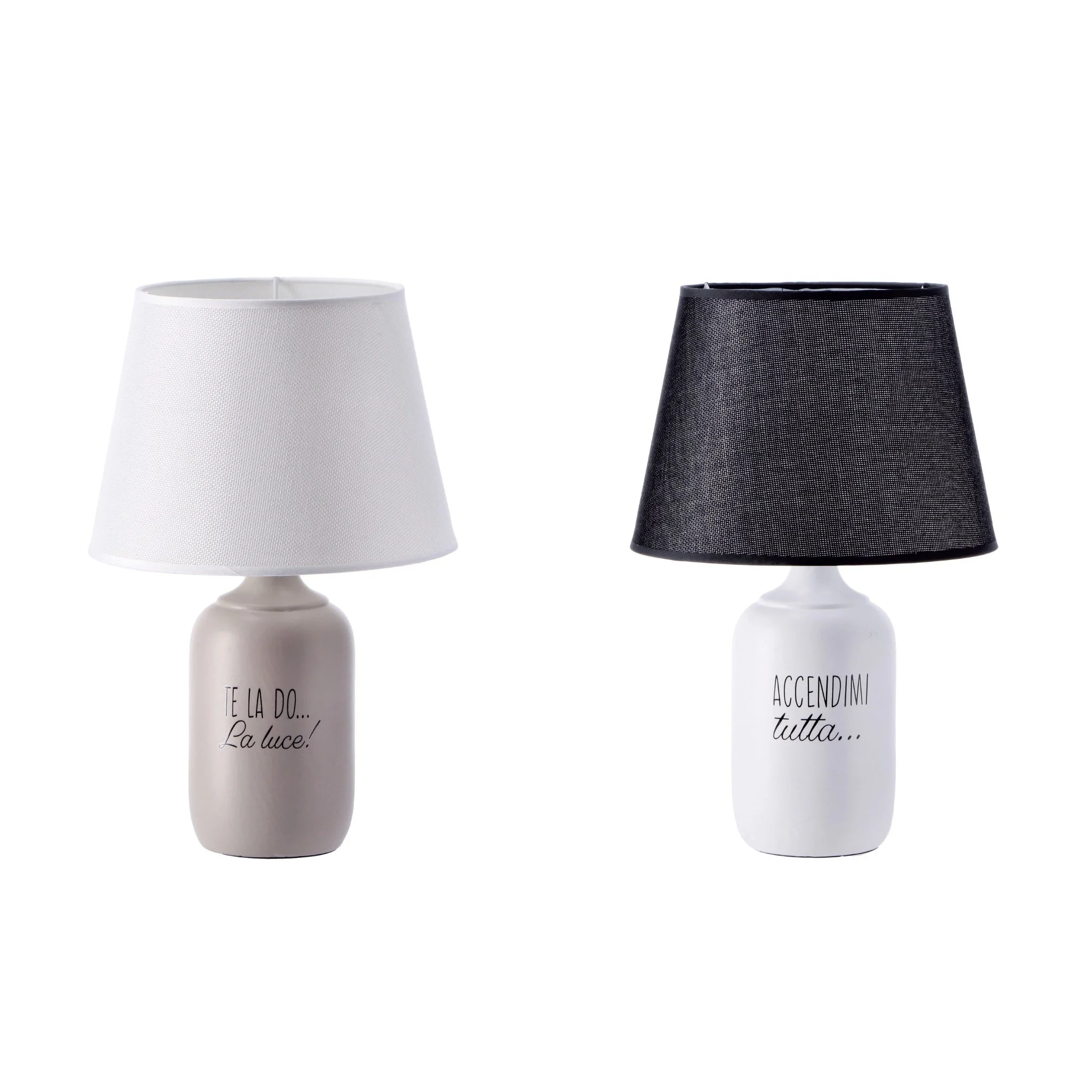 Ad Trend Lampada da Tavolo Ceramica Trey Ass. D 25 Cm H 38 Cm – Lampada Decorativa Moderna per Interni 1 Pz