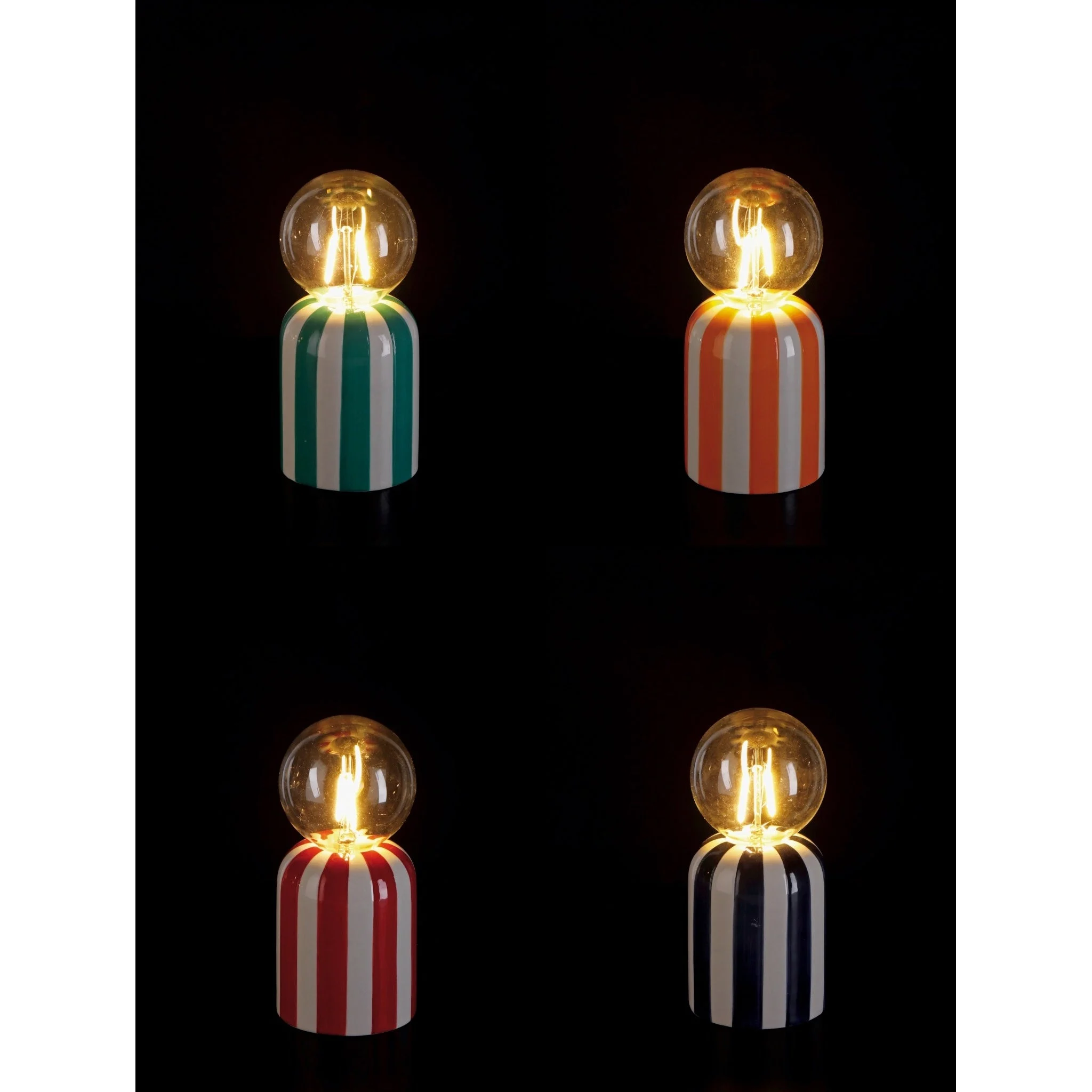 Ad Trend Lampada Dolom Ass. D 8 Cm H 18,5 Cm Vetro Multicolor 1 Pz