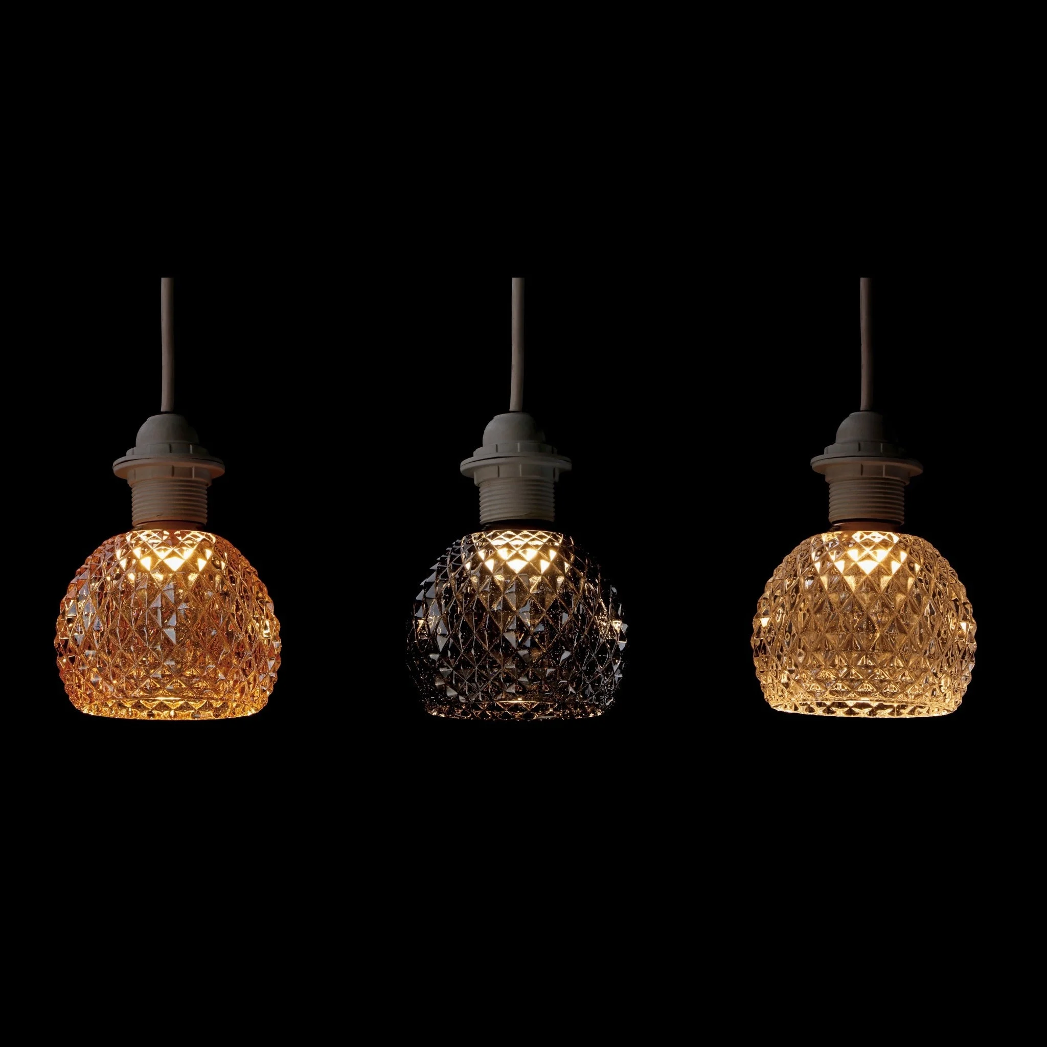 Ad Trend Lampada Paralume Ass.E27 D 11 Cm H 13 Cm Vetro a Rombi 1 Pz