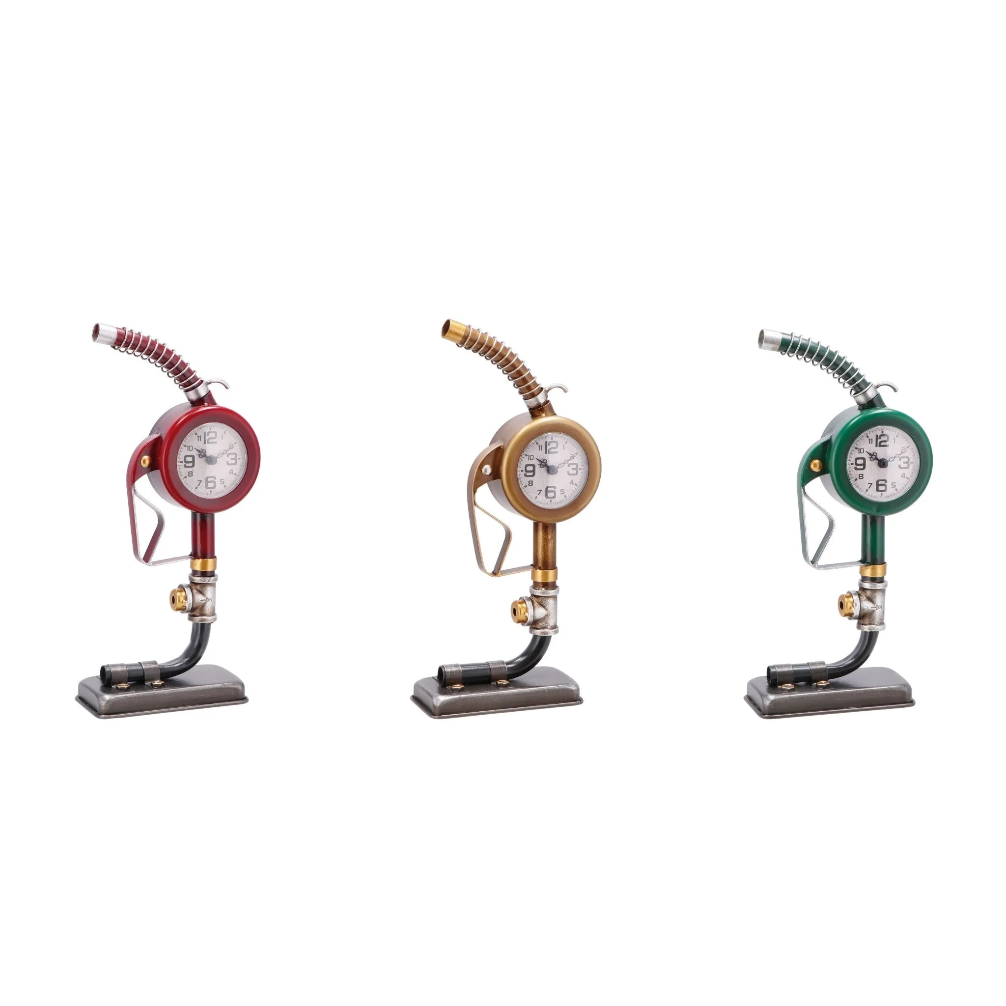Ad Trend Orologio Decorativo Distributore Benzina Retrò Ass. in Metallo 18 x 9 x 37 Cm 1 Pz