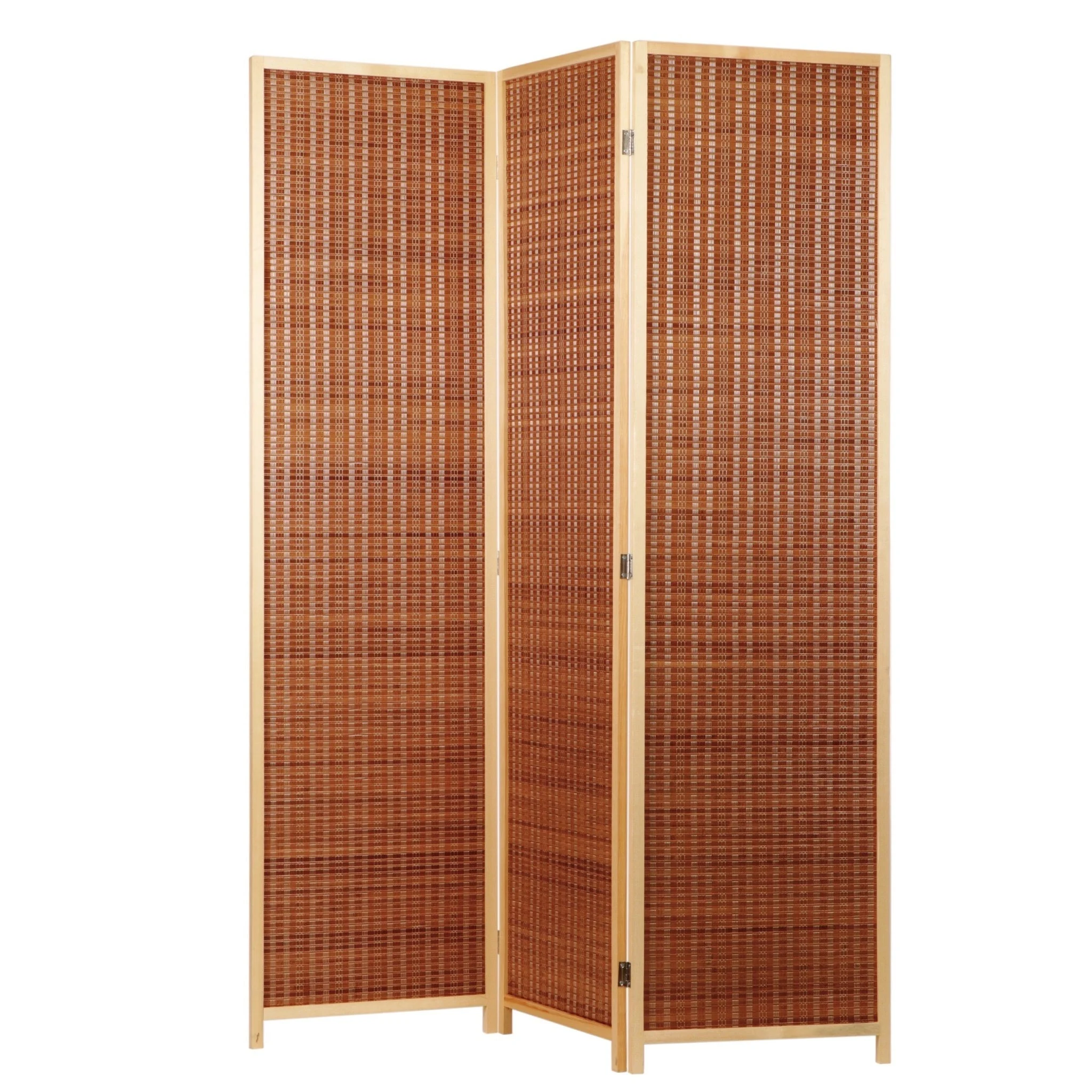 Ad Trend Paravento 3 Ante in Bamboo Naturale 150x180 cm – Separé Pieghevole Design Naturale