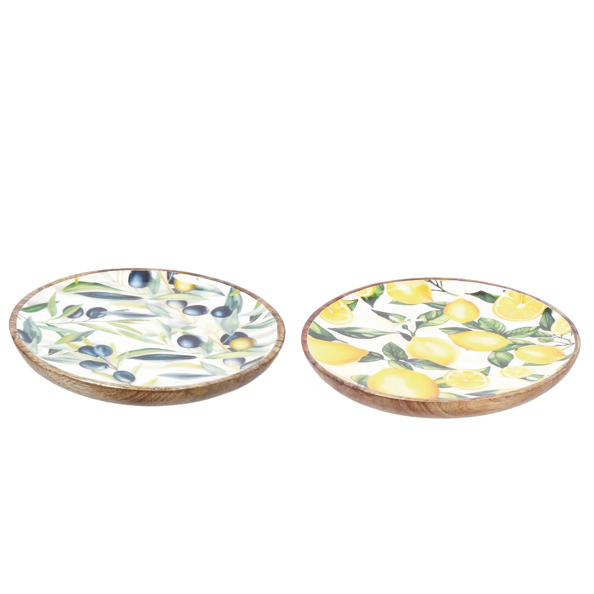 Ad Trend Piatto Tondo Yari Ass. D 20 Cm Legno 1 Pz