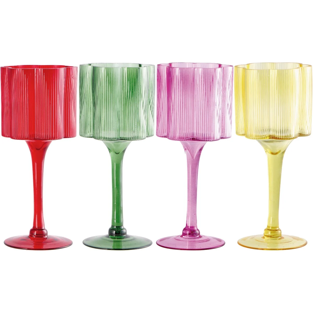 Ad Trend Portacandela Fiore  D 11 Cm H 25 Cm Ass. Vetro 1 Pz